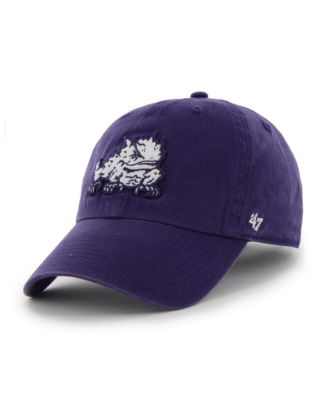 Men's and Women's '47  Purple TCU Horned Frogs Mascot Clean Up Adjustable Hat
