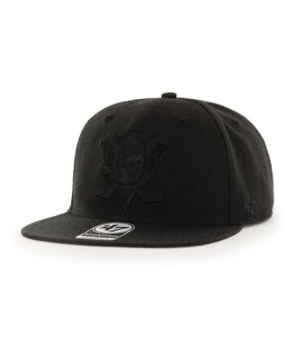 47 Brand Men's Black Anaheim Ducks No Shot Captain Snapback Hat