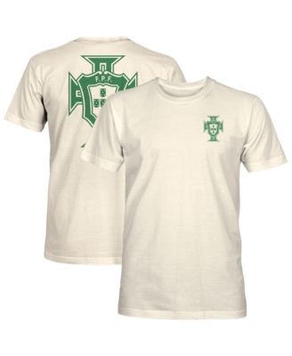 Men's Natural Portugal National Team Big Logo Heavyweight T-Shirt