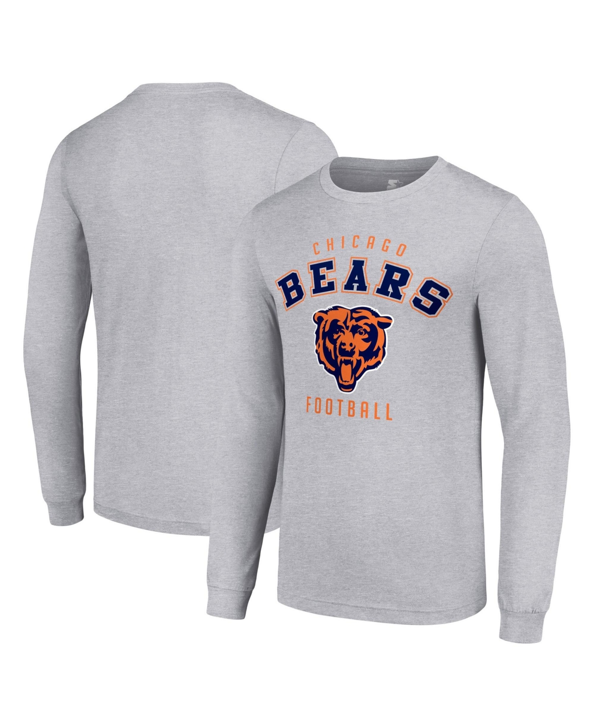 Starter Men's Chicago Bears Long Sleeve T-Shirt - Heather Gray