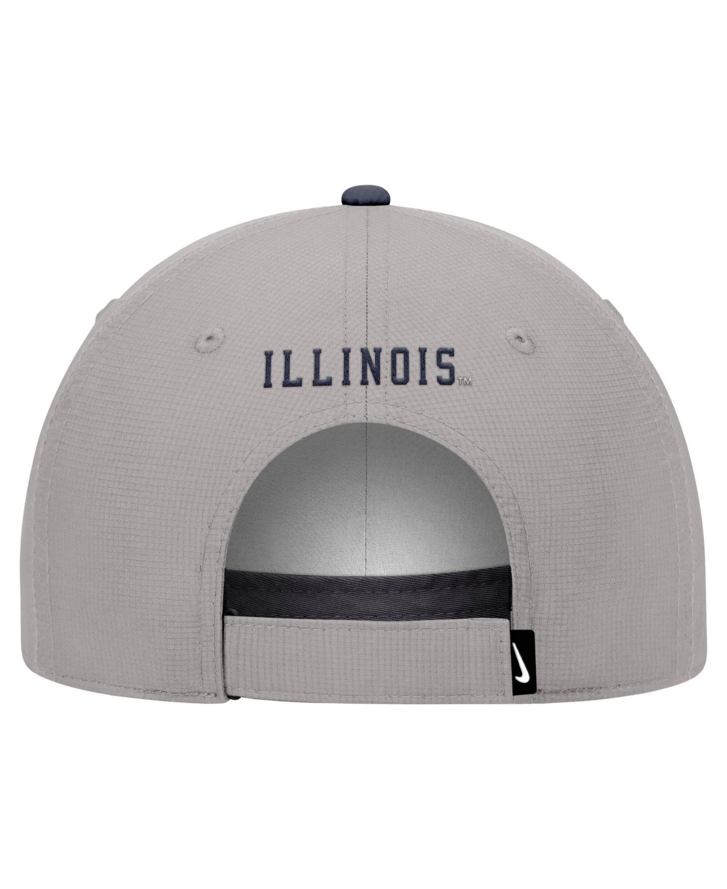 Men's Gray Illinois Fighting Illini Ripstop Dri-FIT Adjustable Hat
