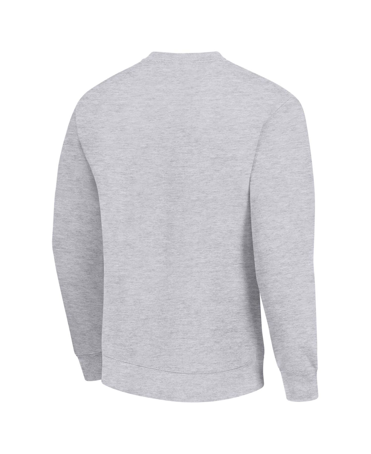 Men's Heather Gray Buffalo Bills Team Logo Pullover Sweatshirt