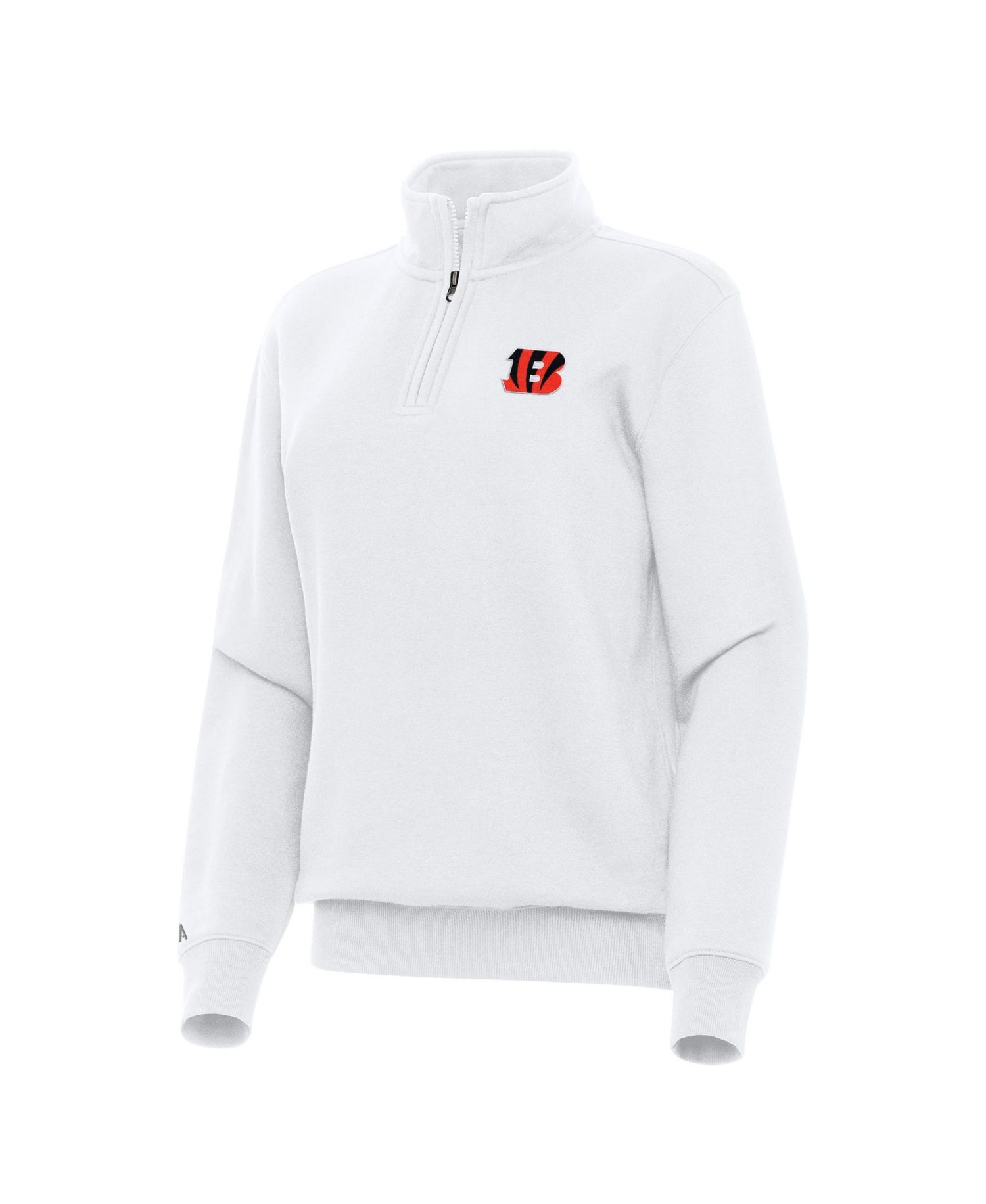 Women's White Cincinnati Bengals Victory Quarter-Zip Top