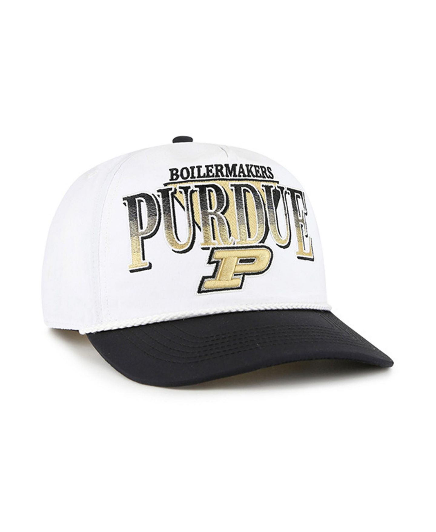 Мужская кепка '47 Brand White Purdue Boilermakers Tribute Hitch Adjustable Hat — фото 2