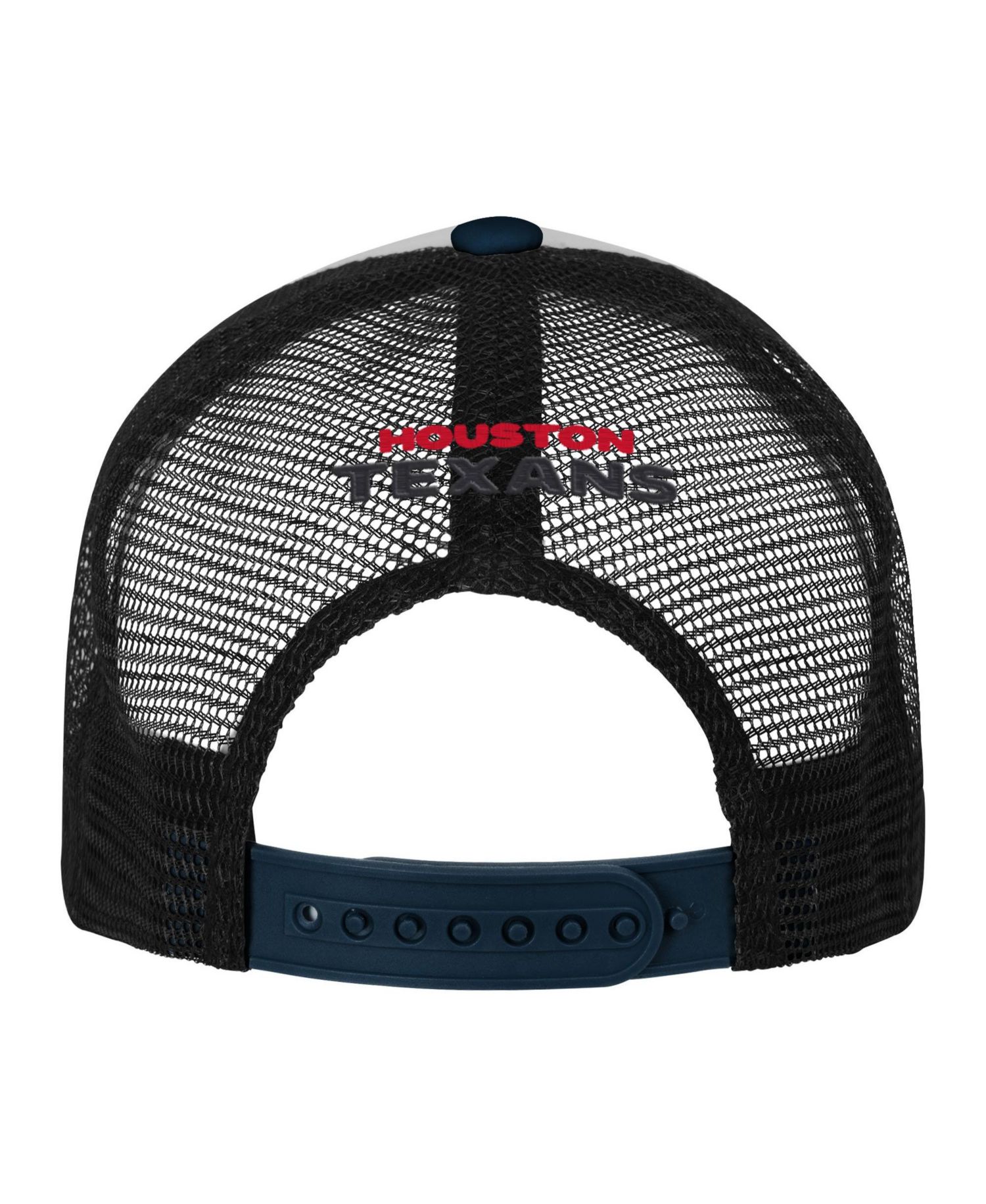 Big Boys and Girls White/Navy Houston Texans Essentials Trucker Adjustable Hat