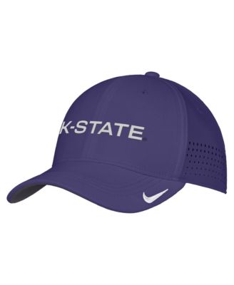 Men's Purple Kansas State Wildcats 2026 On-Field AeroBill SwooshFlex Dri-FIT Hat