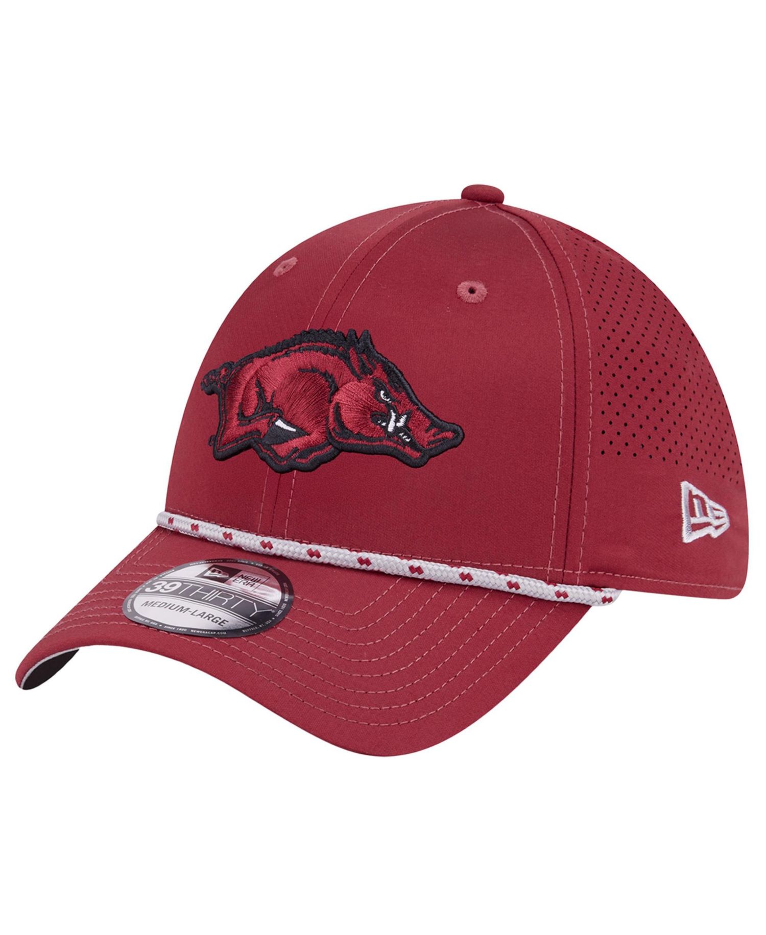 Men's Cardinal Arkansas Razorbacks Rope 39THIRTY Flex Hat