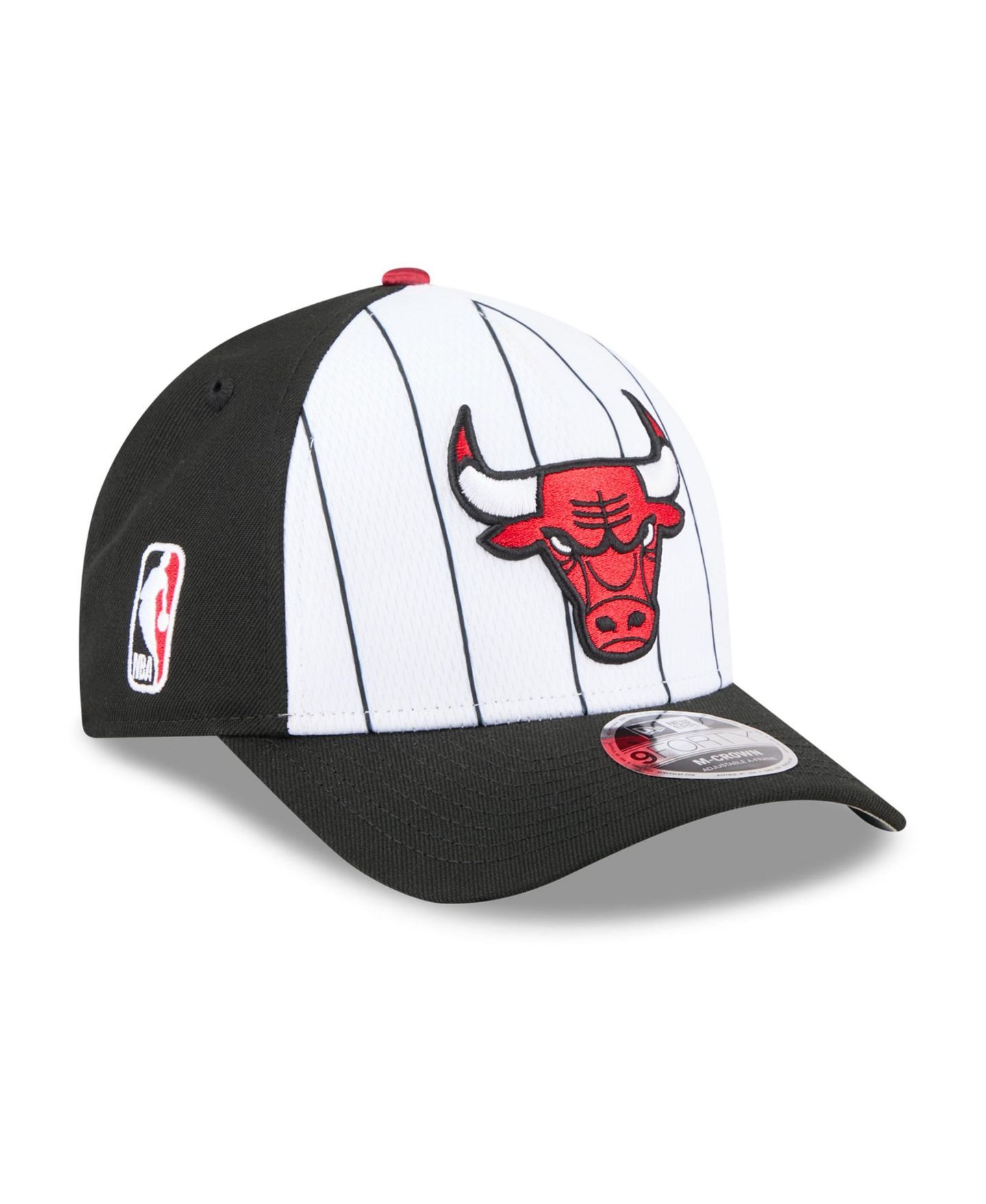 Мужская кепка New Era White/Black Chicago Bulls 2025 NBA Tip Off M-Crown A-Frame 9FORTY Adjustable Hat — фото 1