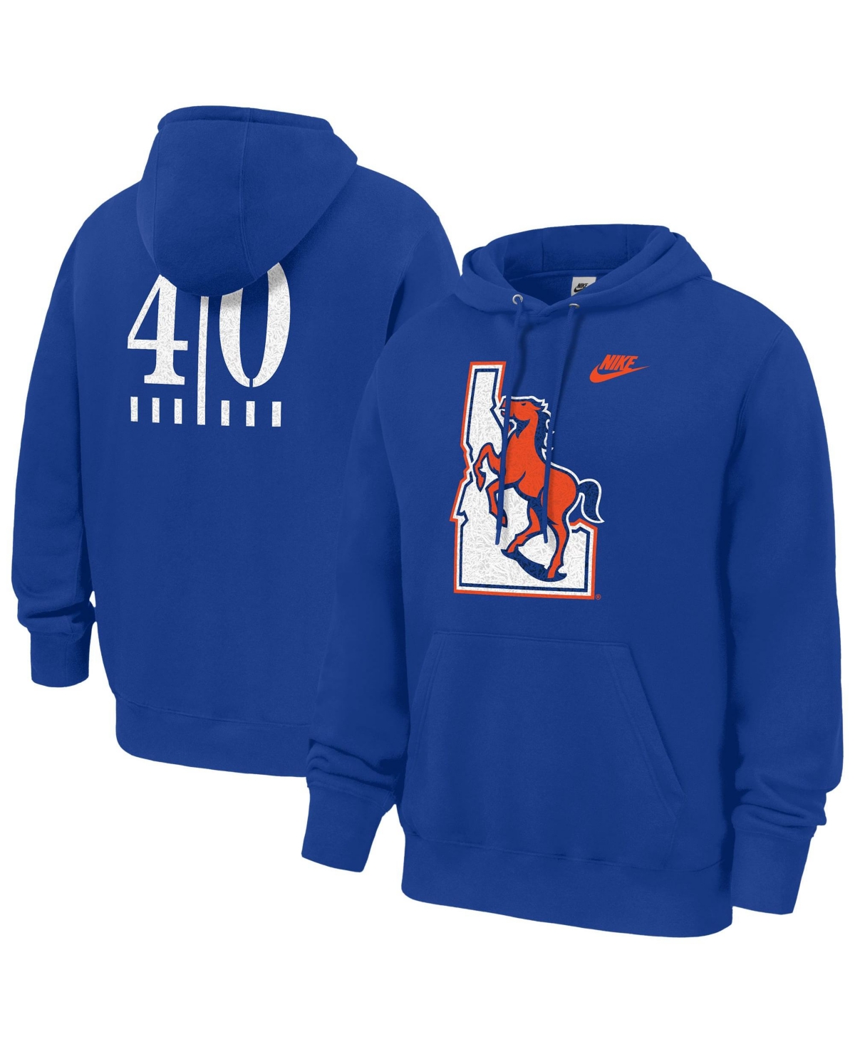 Nike Men's Boise State Broncos 40 Years of Blue Turf Club Fleece Hoodie