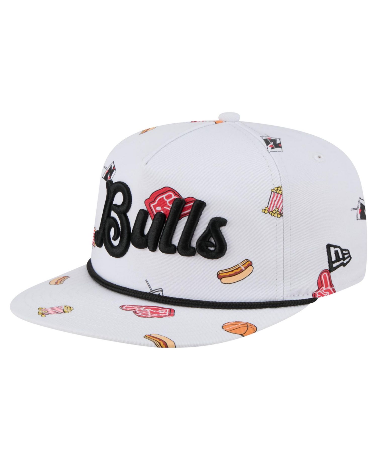 Men's White Chicago Bulls Team Cheer Rope 19TWENTY Adjustable Hat