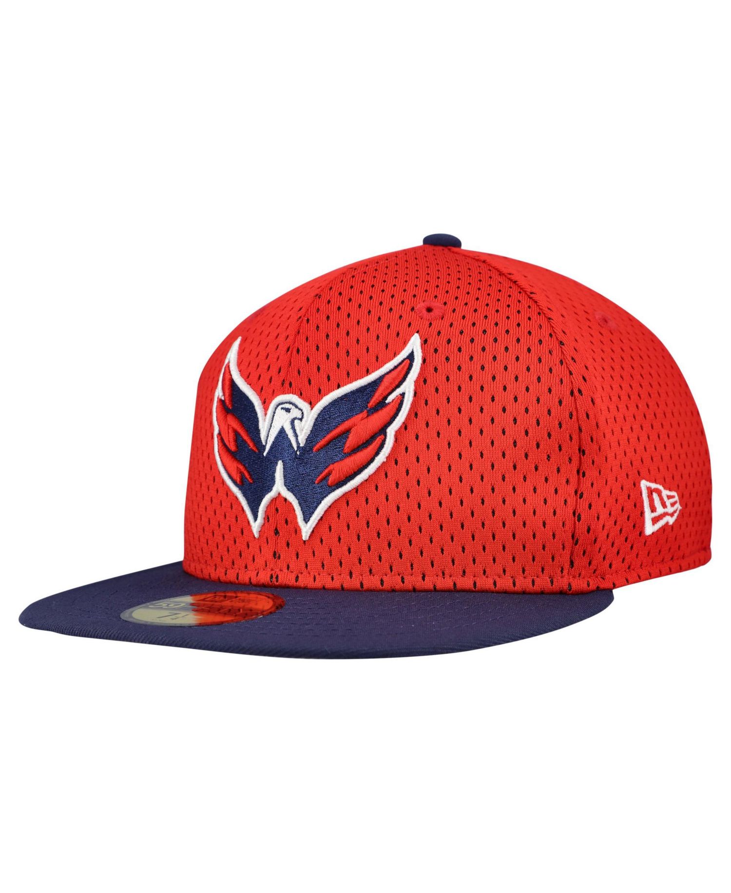 Men's Red/Navy Washington Capitals Mesh Crown Two-Tone 59FIFTY Fitted Hat