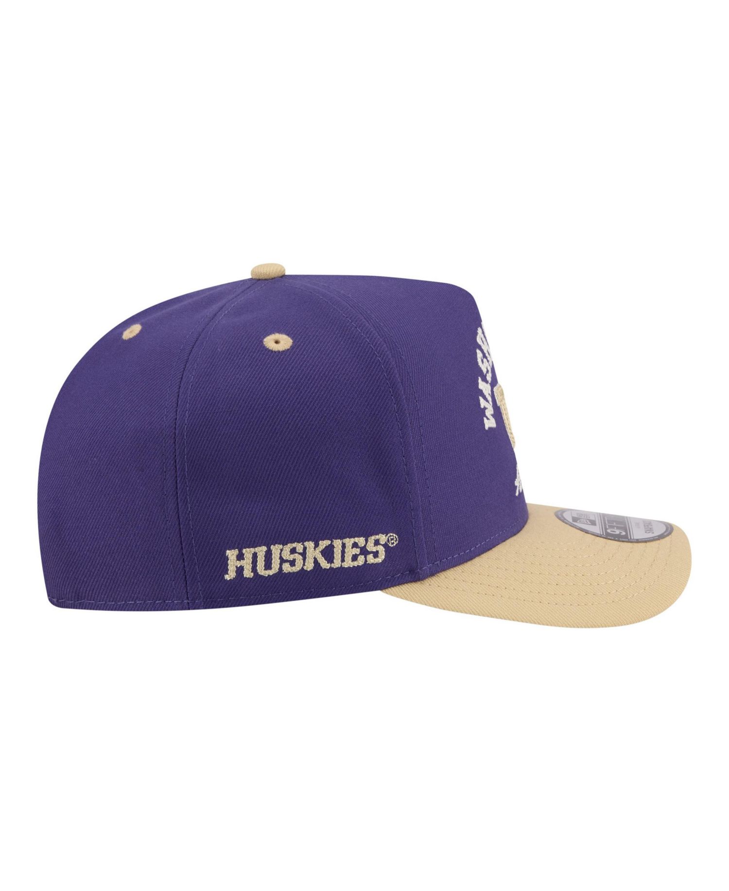 Men's Purple/Gold Washington Huskies Two-Tone Arched 9FIFTY Snapback Hat