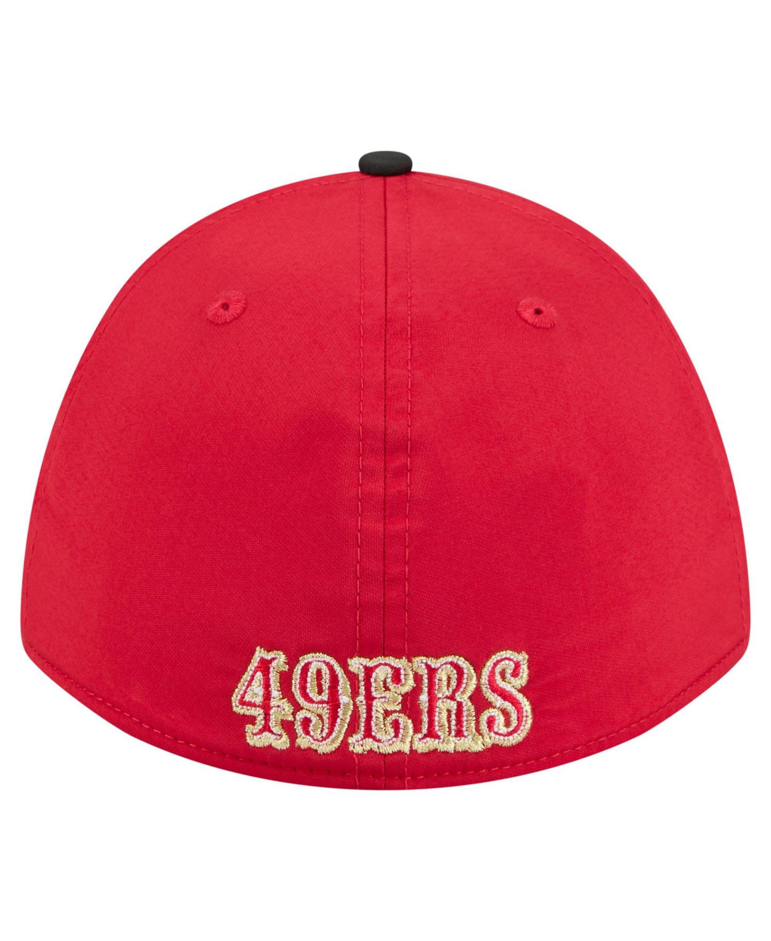 Men's Scarlet/Black San Francisco 49ers Rope M-Crown A-Frame 39THIRTY Flex Hat
