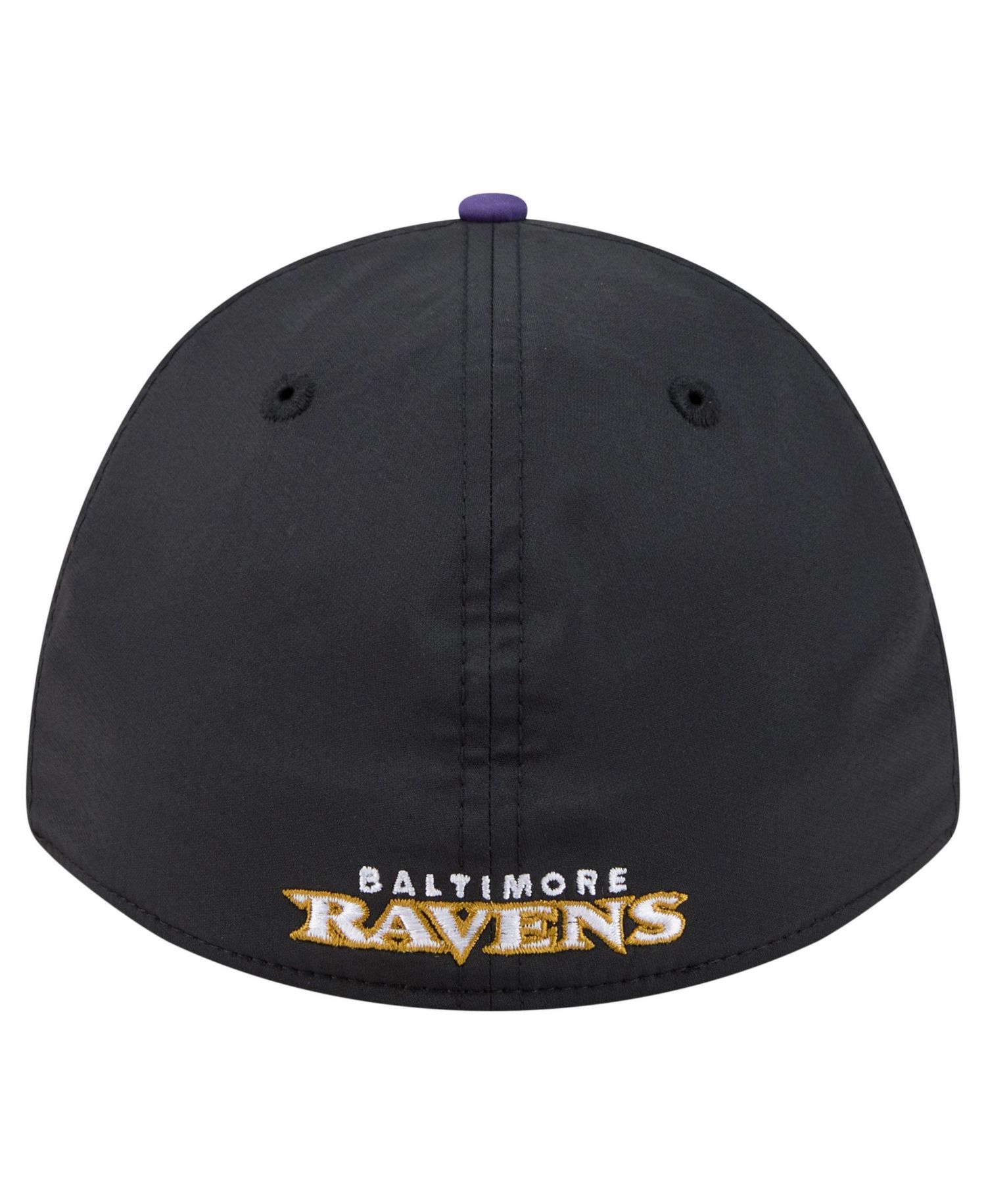 Men's Black/Purple Baltimore Ravens Rope M-Crown A-Frame 39THIRTY Flex Hat