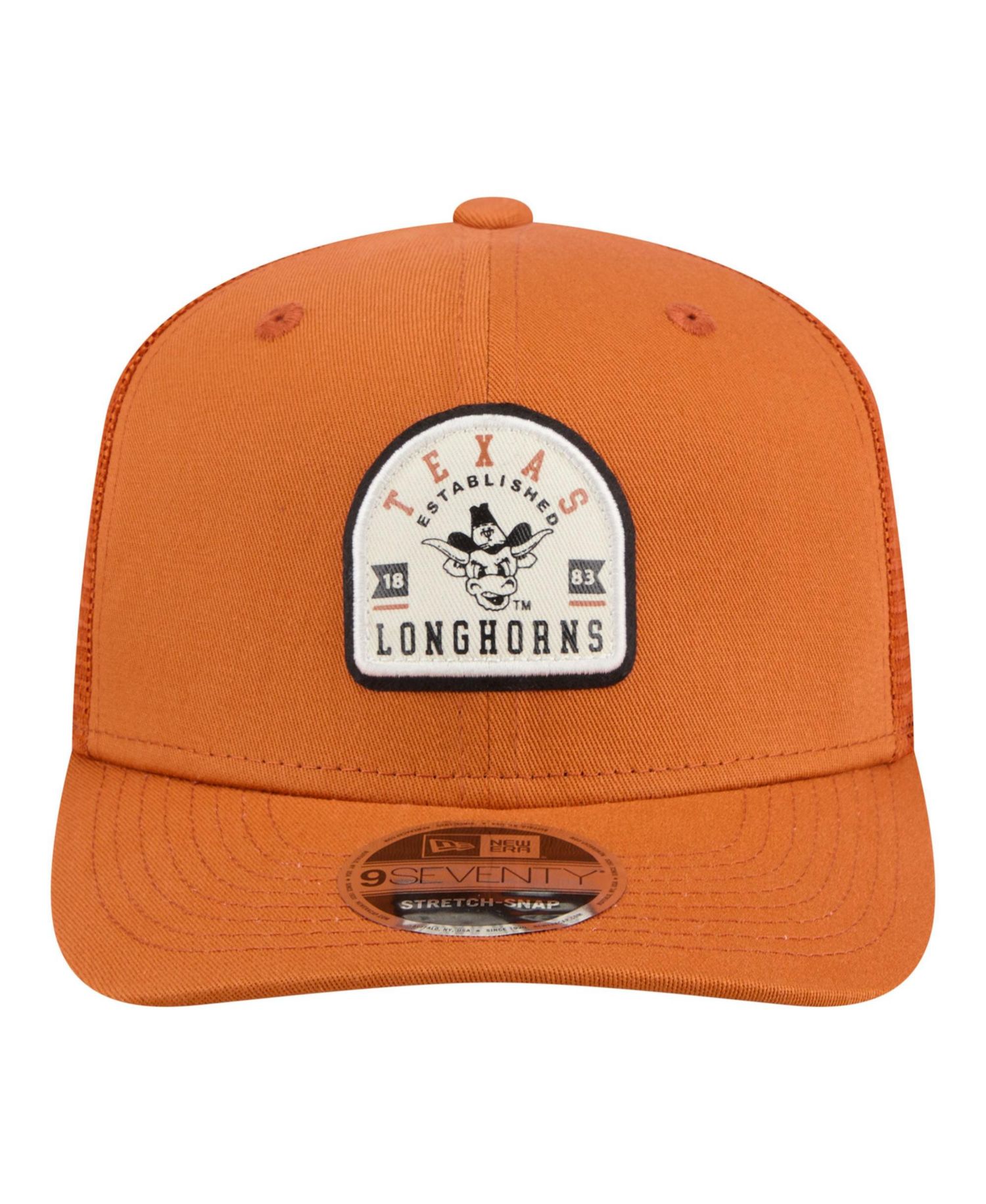 Men's Texas Orange Texas Longhorns Patched 9SEVENTY Trucker Adjustable Hat