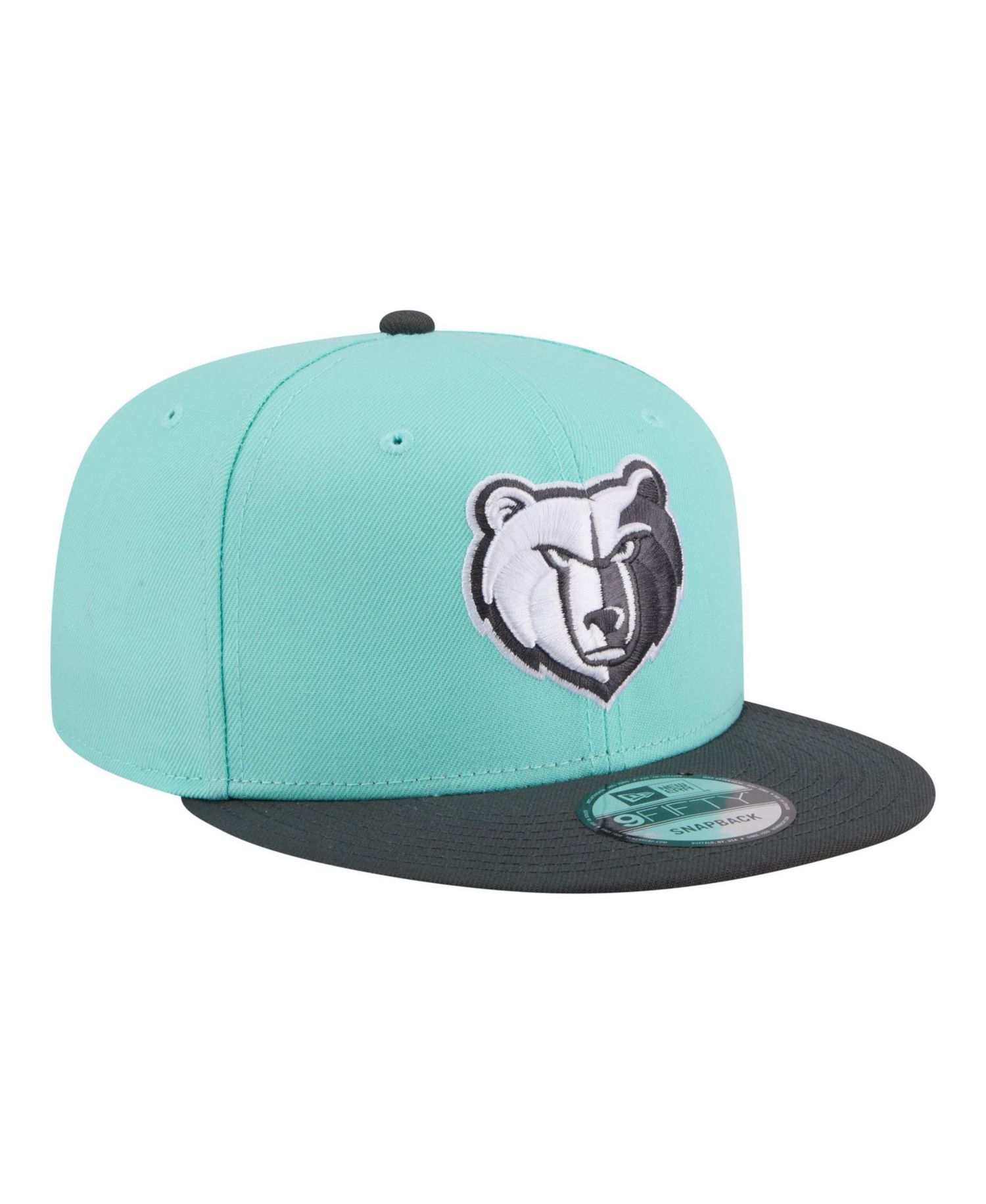 Men's Turquoise/Charcoal Memphis Grizzlies Color Pack Two-Tone 9FIFTY Snapback Hat