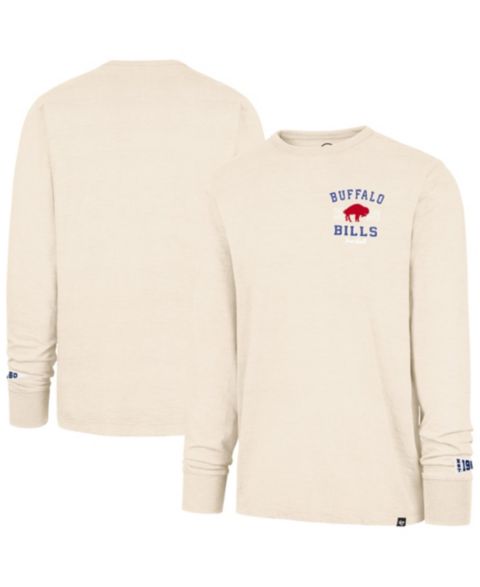 Мужская футболка '47 Brand Tan Buffalo Bills Heavy Slub Long Sleeve