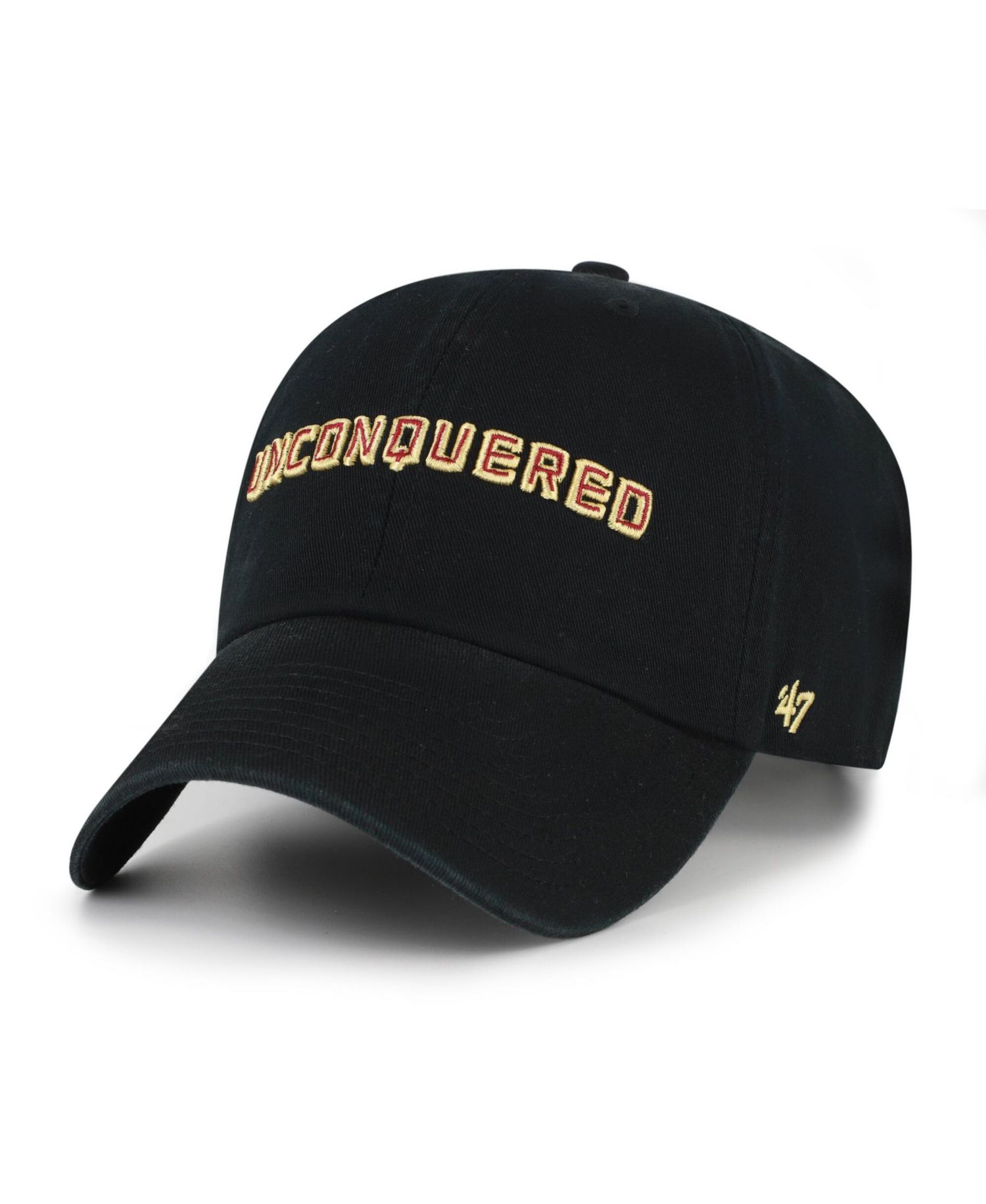Men's and Women's '47 Florida State Seminoles Black Clean Up Adjustable Hat