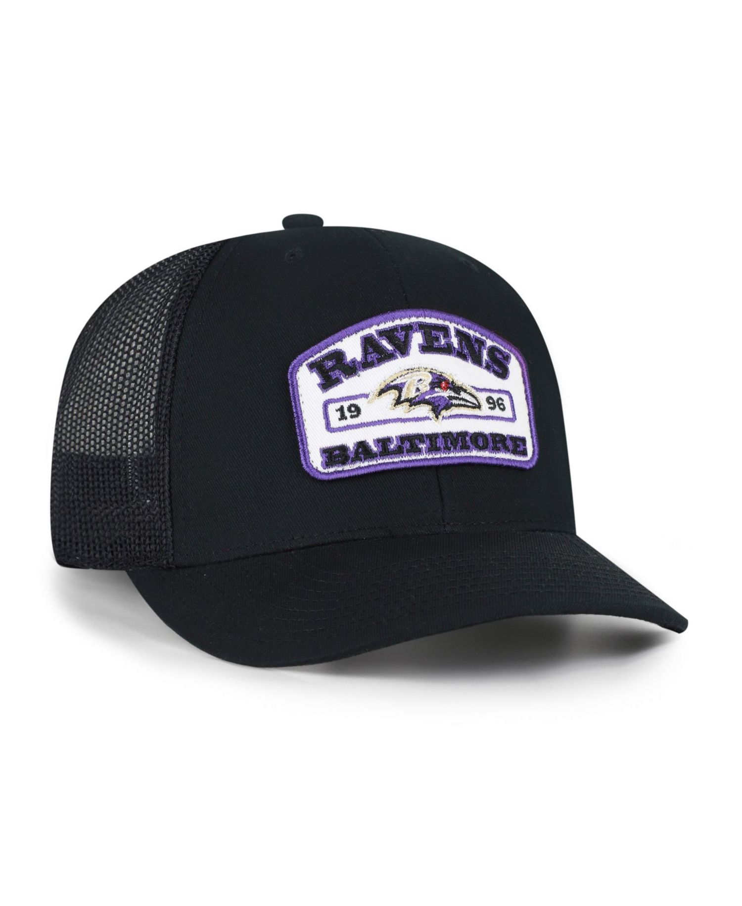 Men's '47 Black Baltimore Ravens Roadway Adjustable Trucker Hat