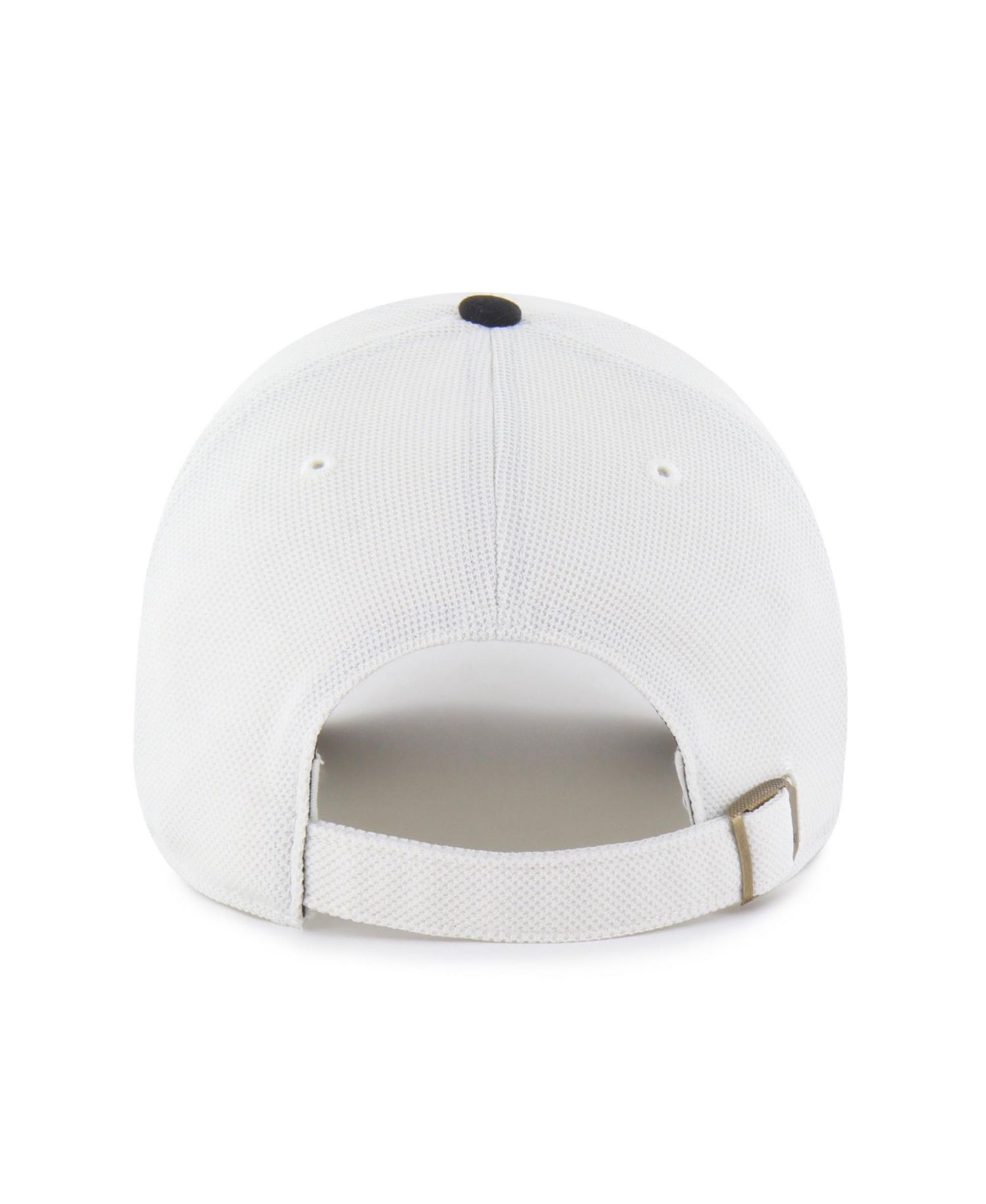 Men's '47 White/Black Atlanta Falcons Pique Patch Clean Up Adjustable Hat