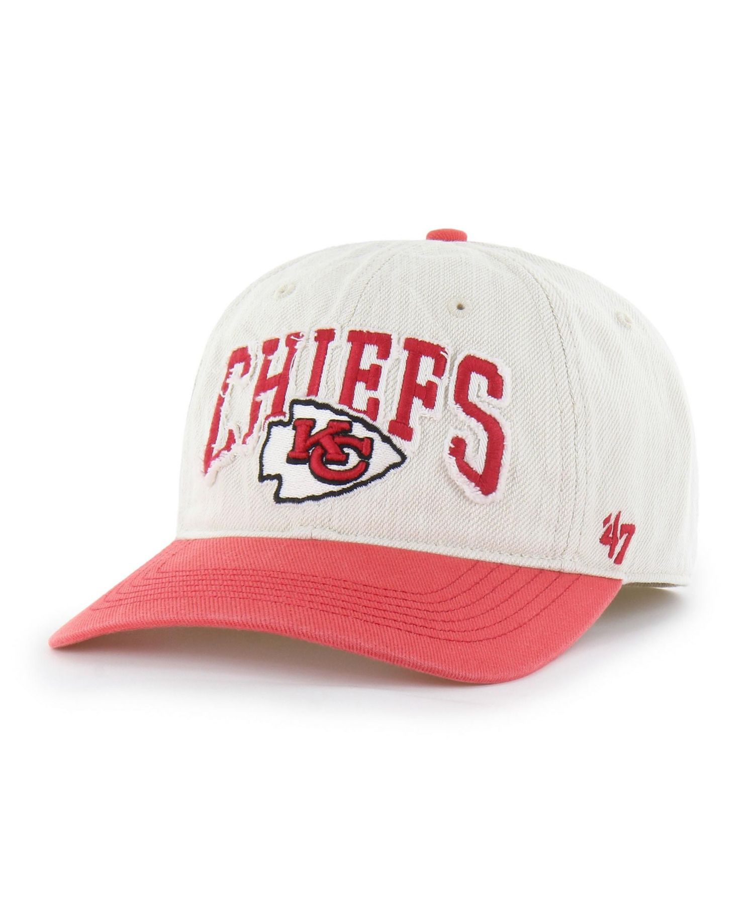 Men's '47 Natural Kansas City Chiefs Groton Franchise Fitted Hat
