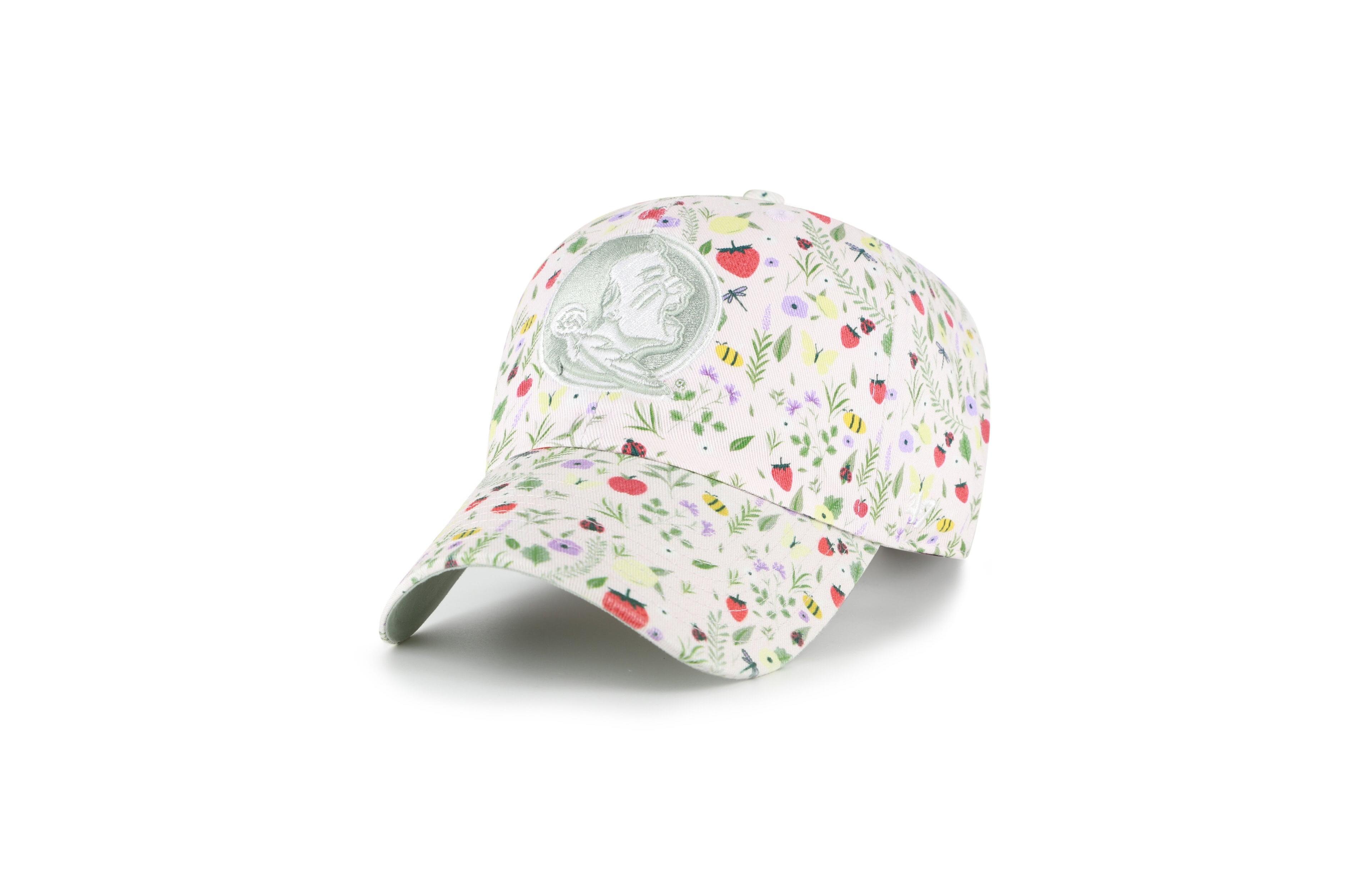 '47 Brand Women's Florida State Seminoles Posey Floral-Print Adjustable Clean Up Hat