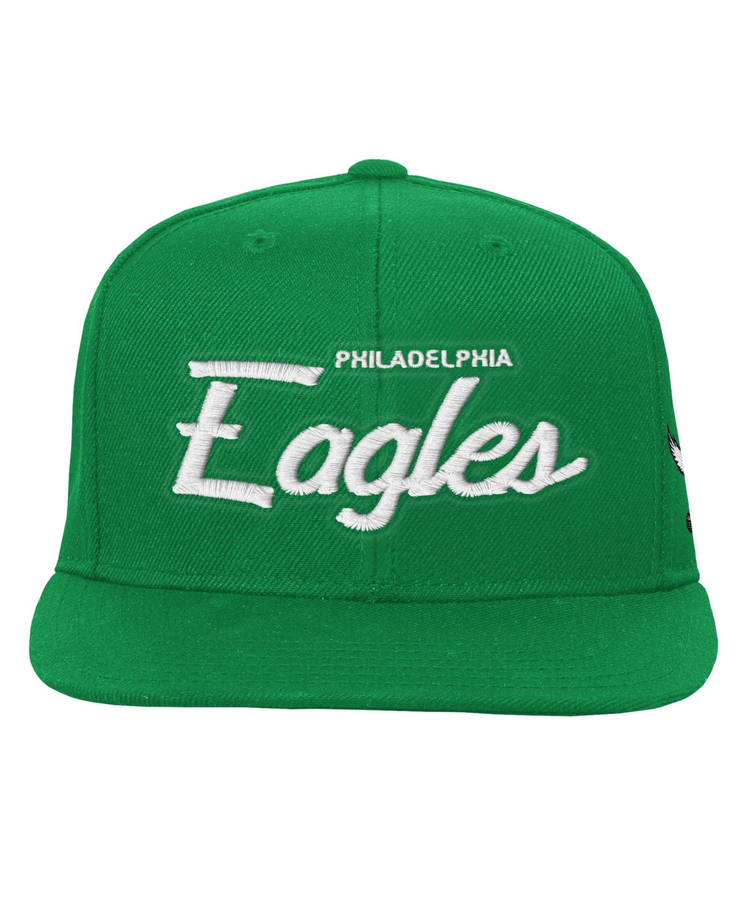 Big Boys and Girls Kelly Green Philadelphia Eagles Head Coach Flat Brim Snapback Hat