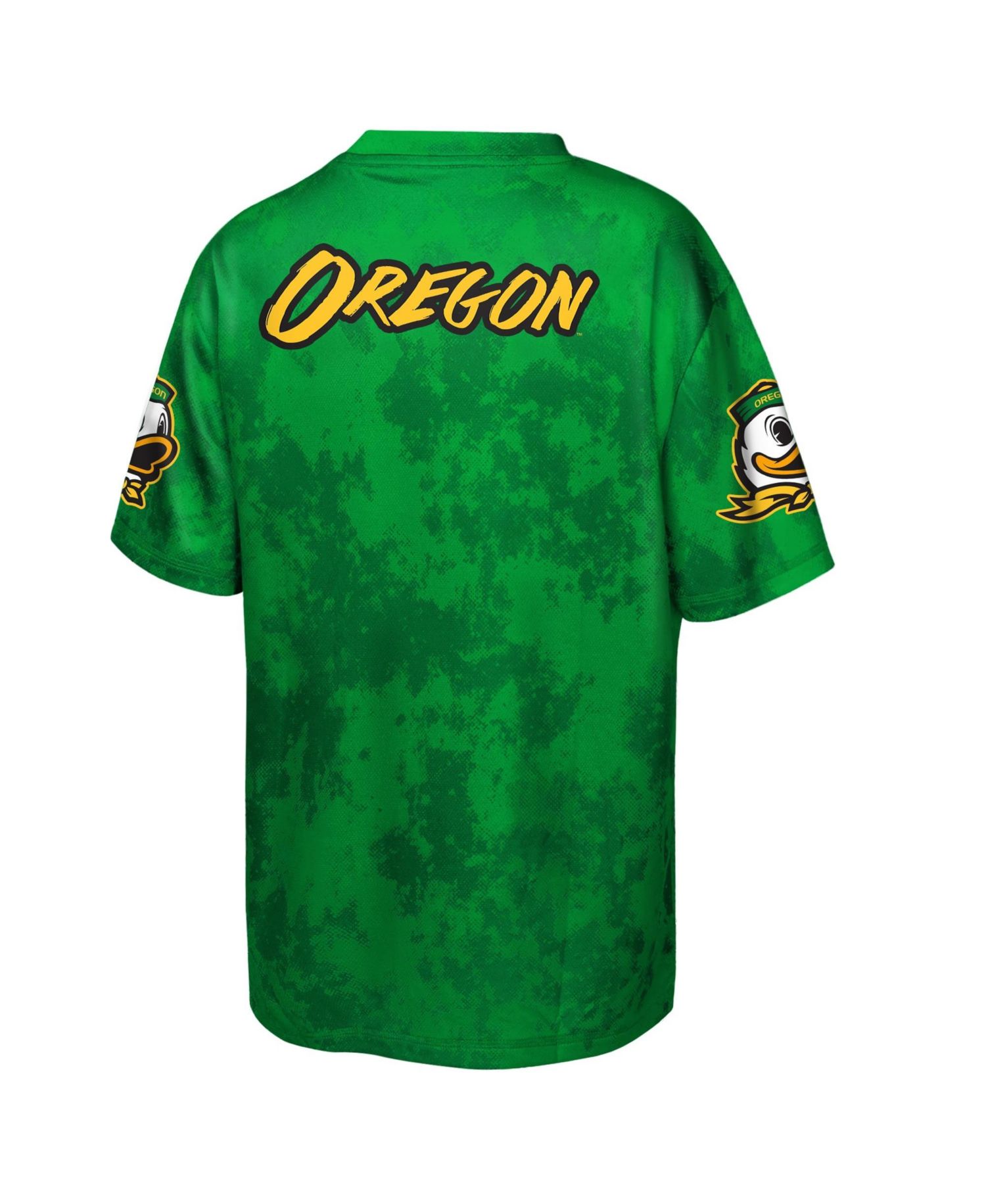 Big Boys and Girls Green Oregon Ducks Off-Side Sublimated T-Shirt