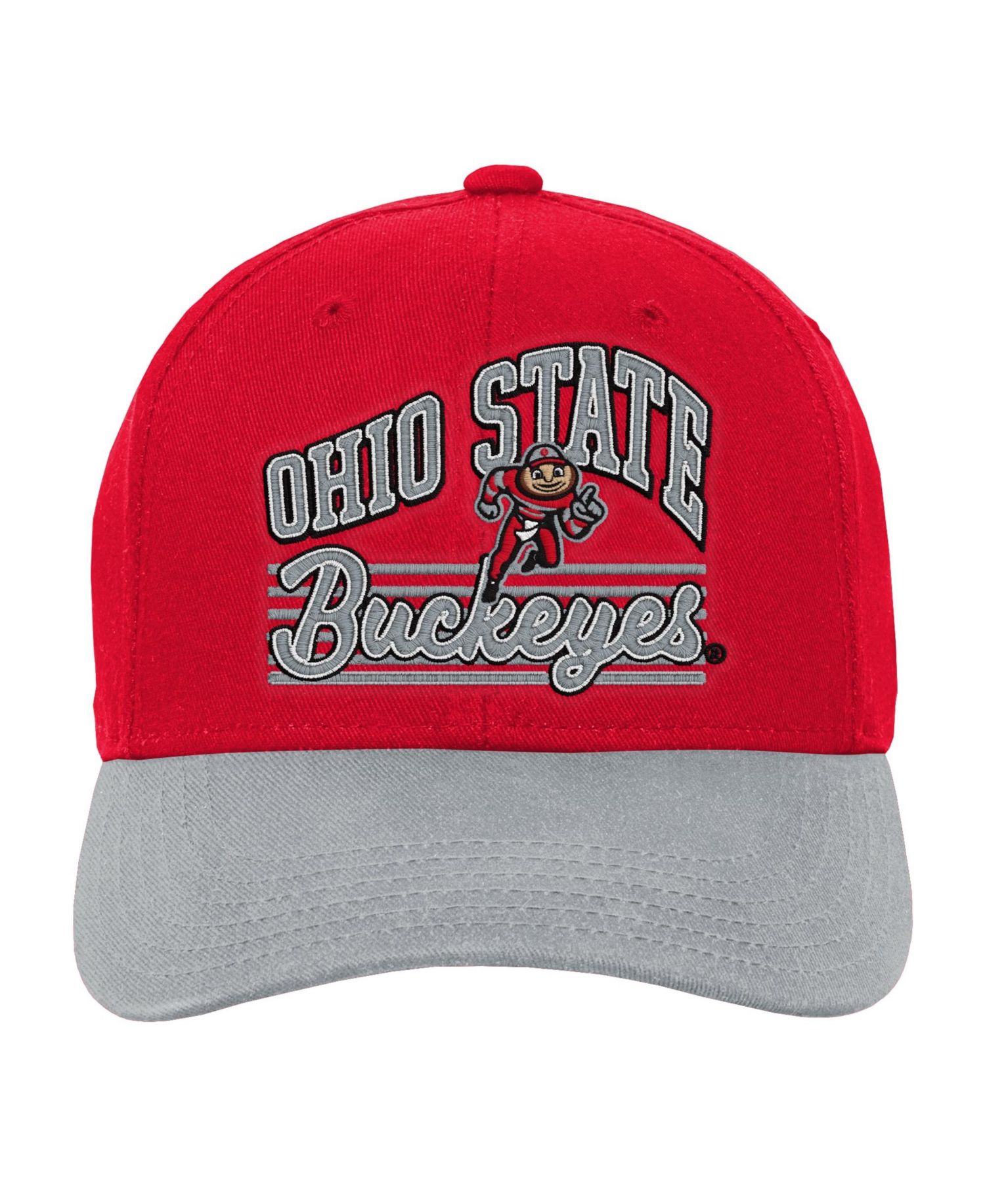 Big Boys and Girls Scarlet/Gray Ohio State Buckeyes Dad Unstructured Adjustable Hat