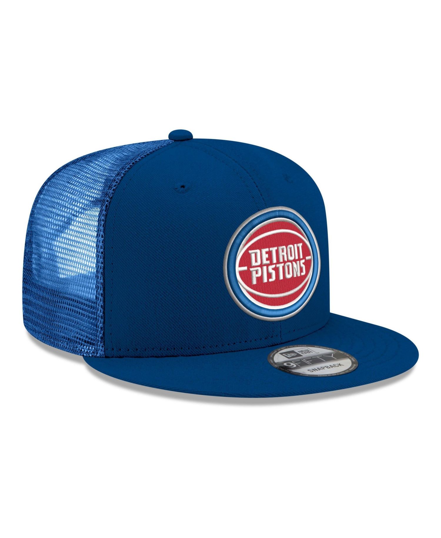 Men's Blue Detroit Pistons Core Logo Meshback 9FIFTY Snapback Hat