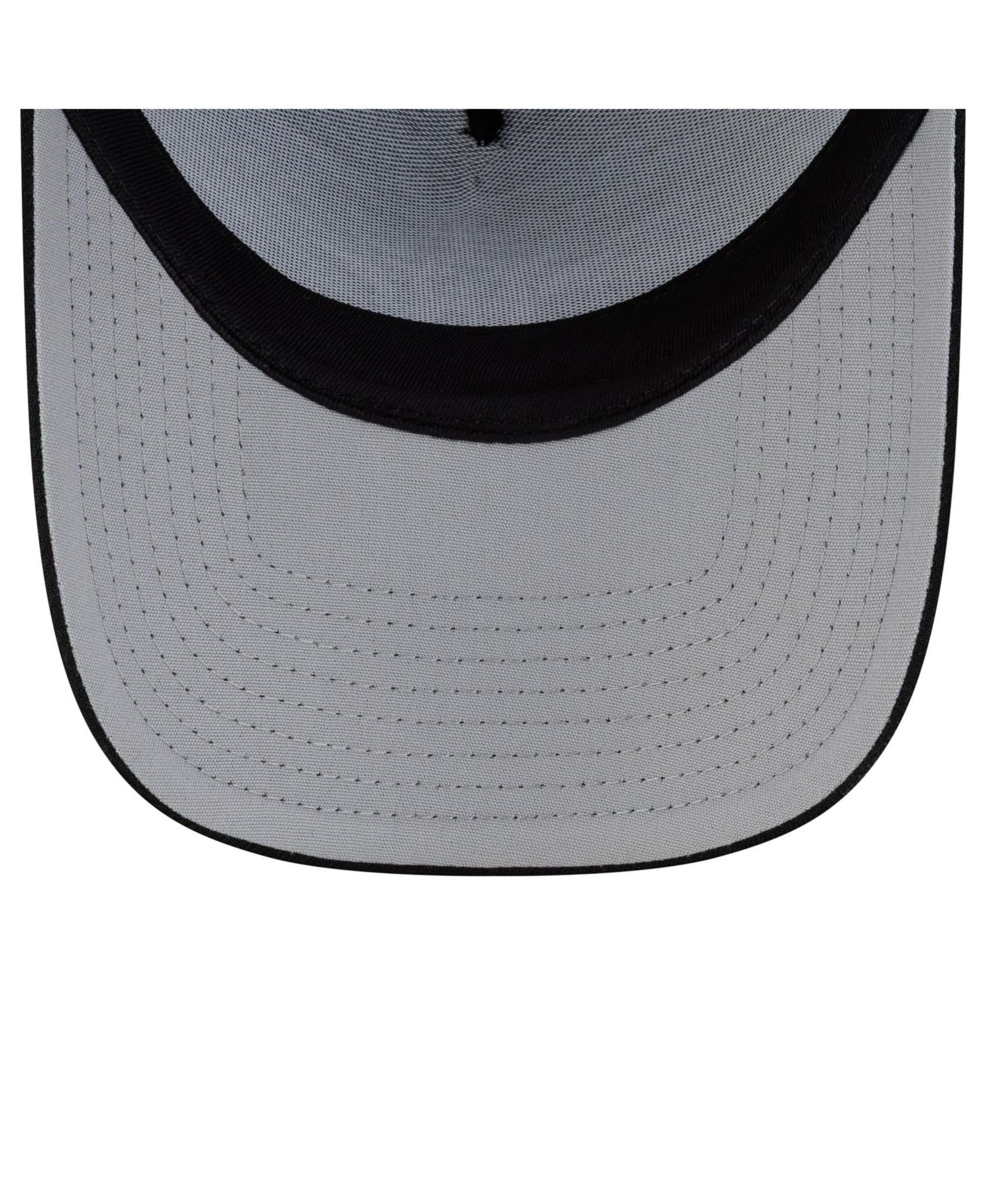 Men's Black Houston Astros Side Script 9FORTY A-Frame Trucker Adjustable Hat