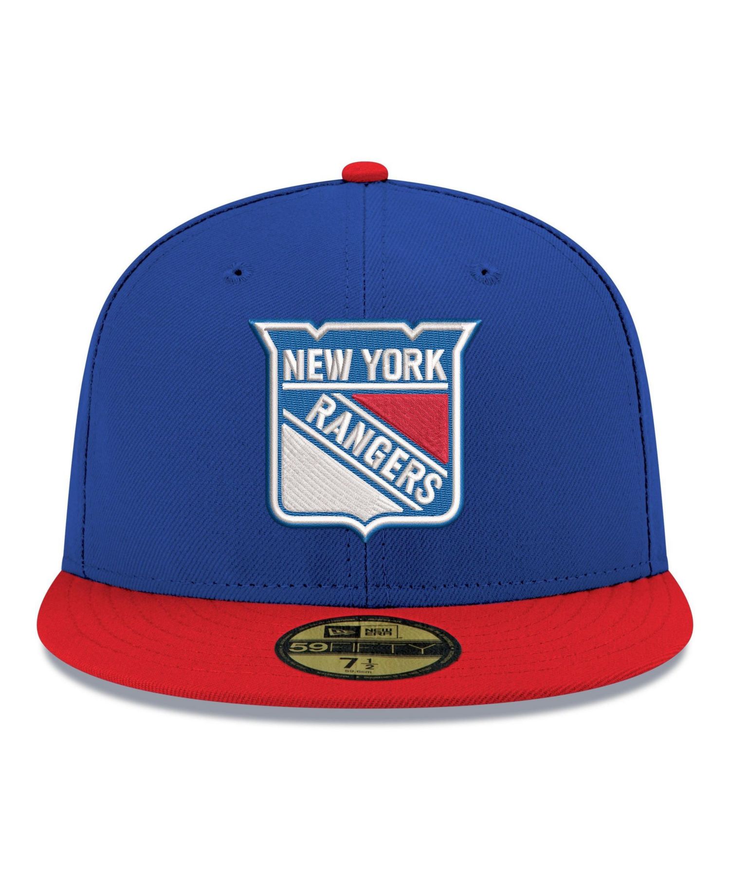 Men's Blue New York Rangers Core Logo Two-Tone 59FIFTY Fitted Hat