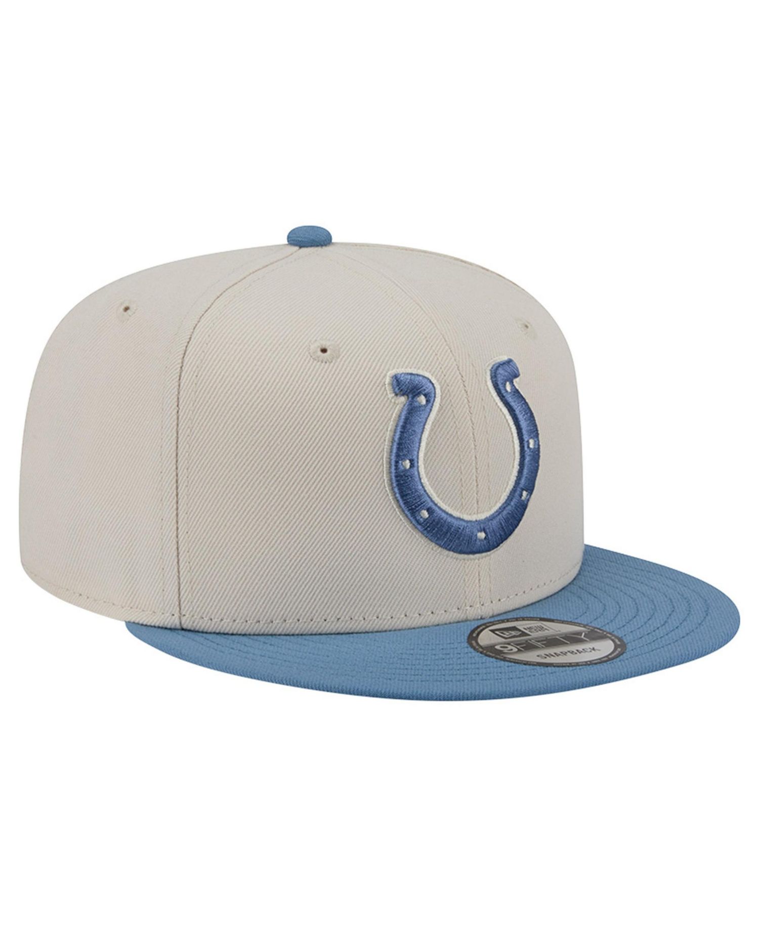 Men's Cream/Blue Indianapolis Colts Color Pack Two-Tone 9FIFTY Snapback Hat
