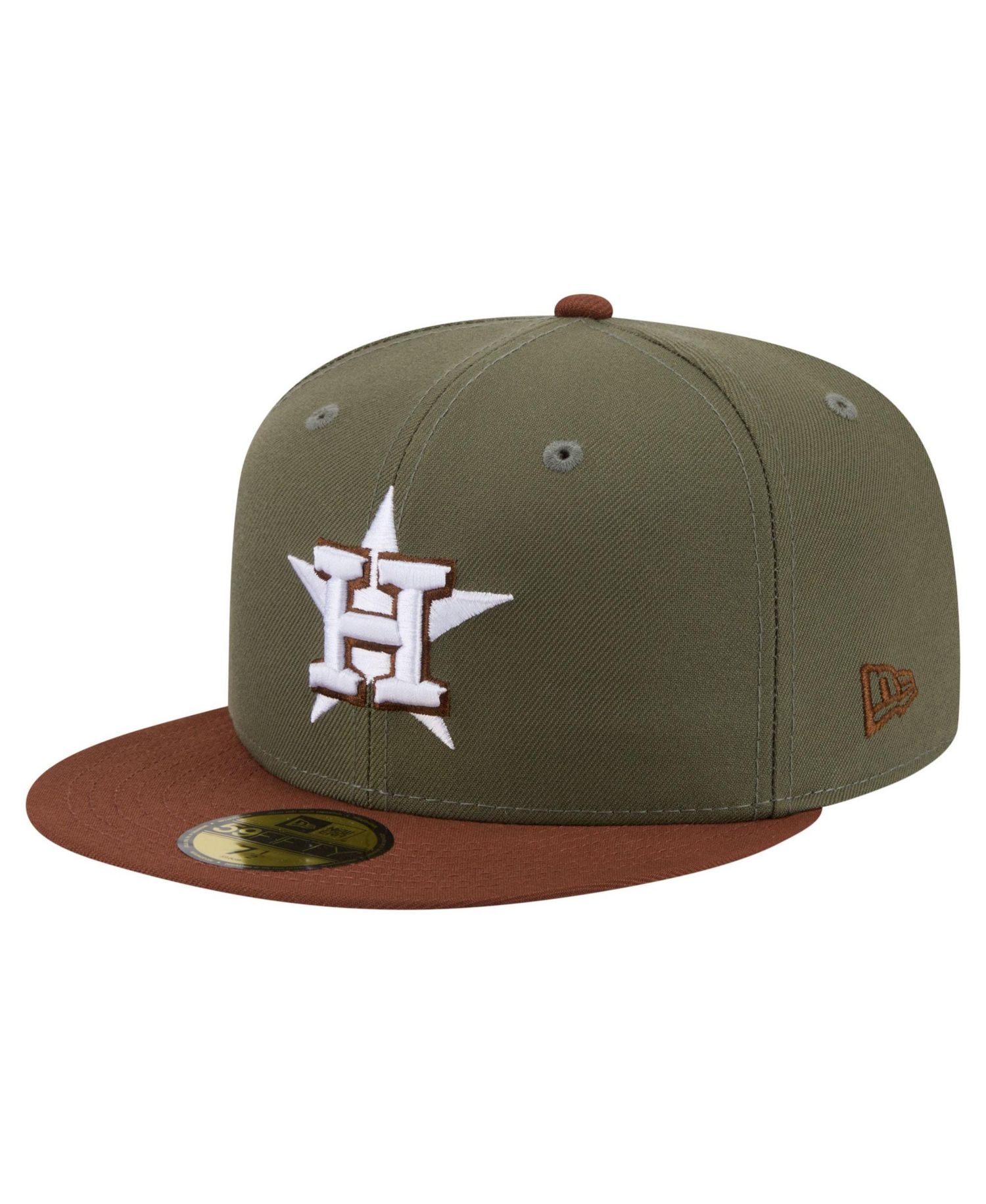 Men's Olive/Brown Houston Astros Color Pack 59FIFTY Fitted Hat
