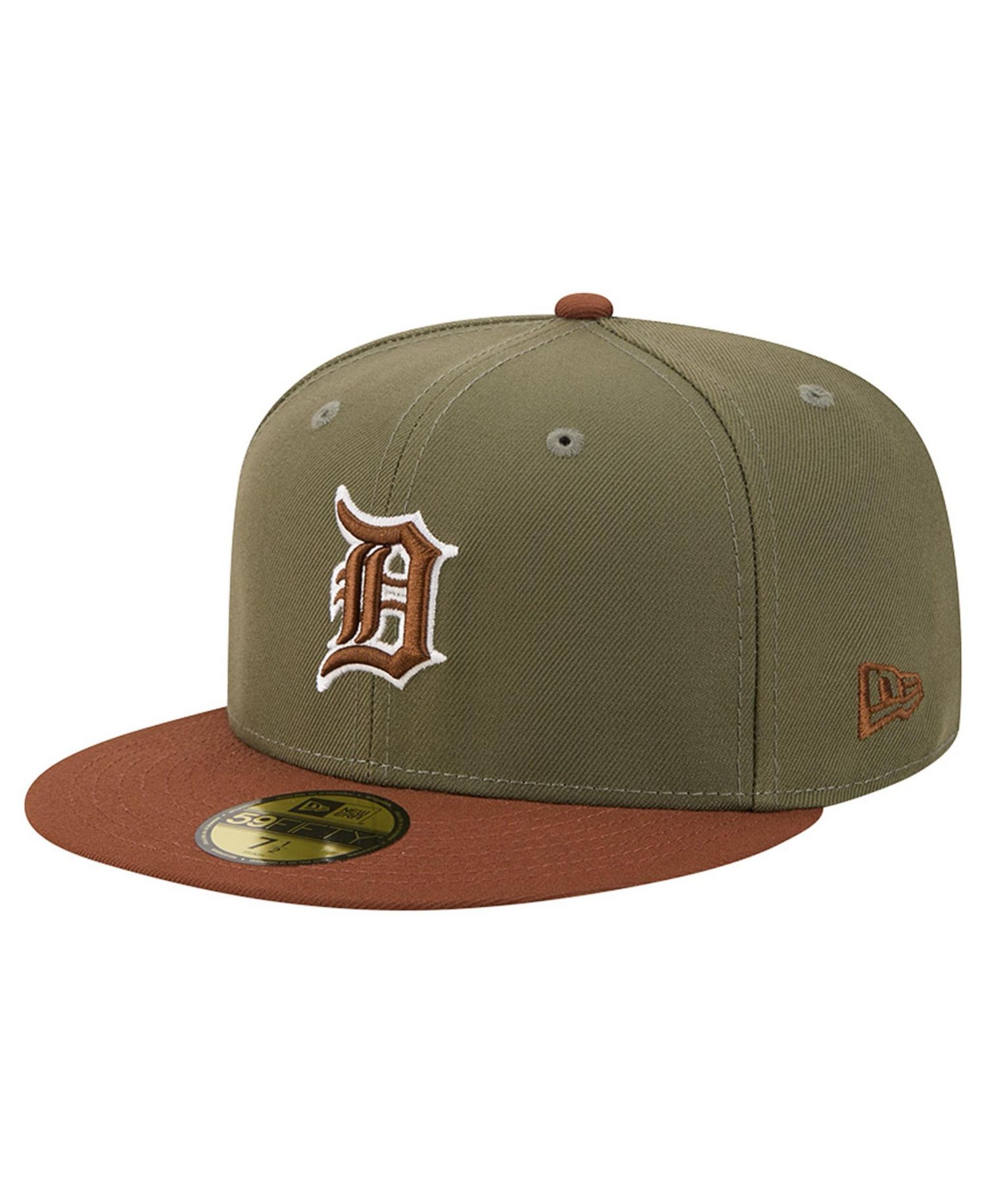 Men's Olive/Brown Detroit Tigers Color Pack 59FIFTY Fitted Hat