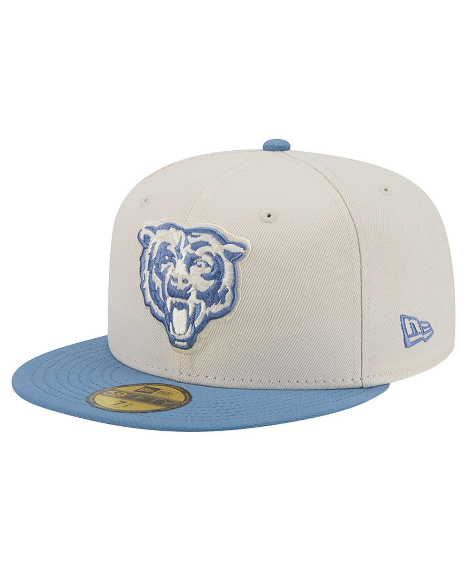 Men's Cream/Blue Chicago Bears Color Pack 59FIFTY Fitted Hat