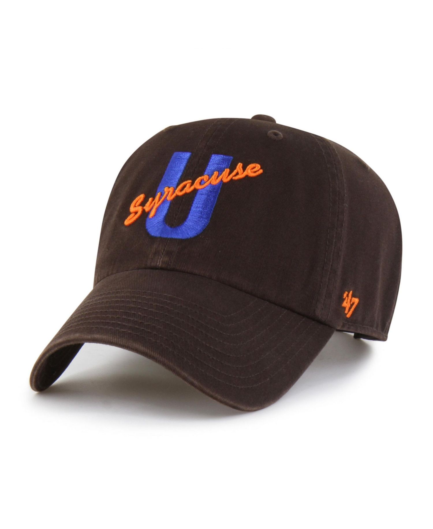 Men's '47 Brown Syracuse Orange Vault Clean Up Adjustable Hat