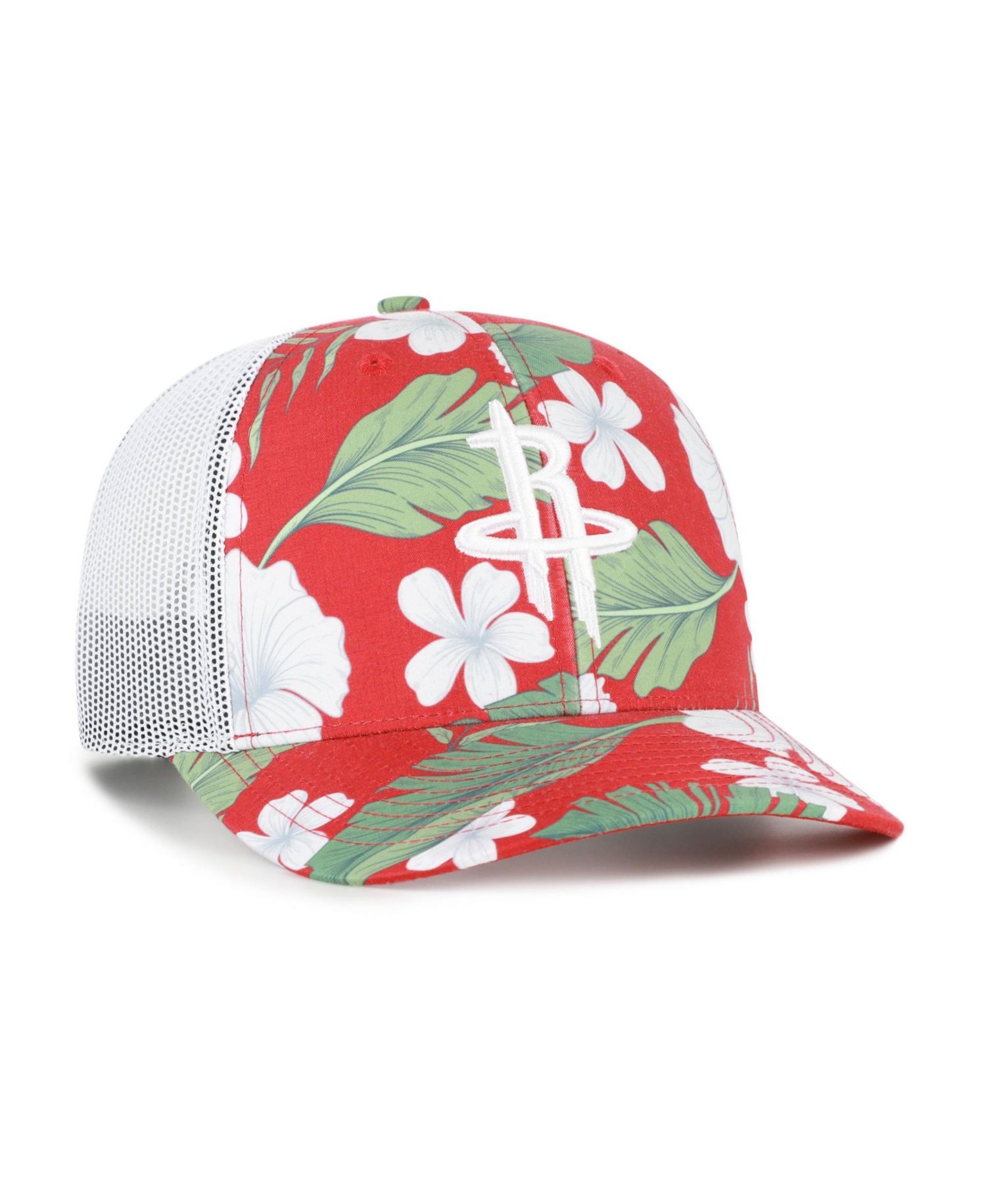Men's '47 Red Houston Rockets Beach Side Trucker Adjustable Hat