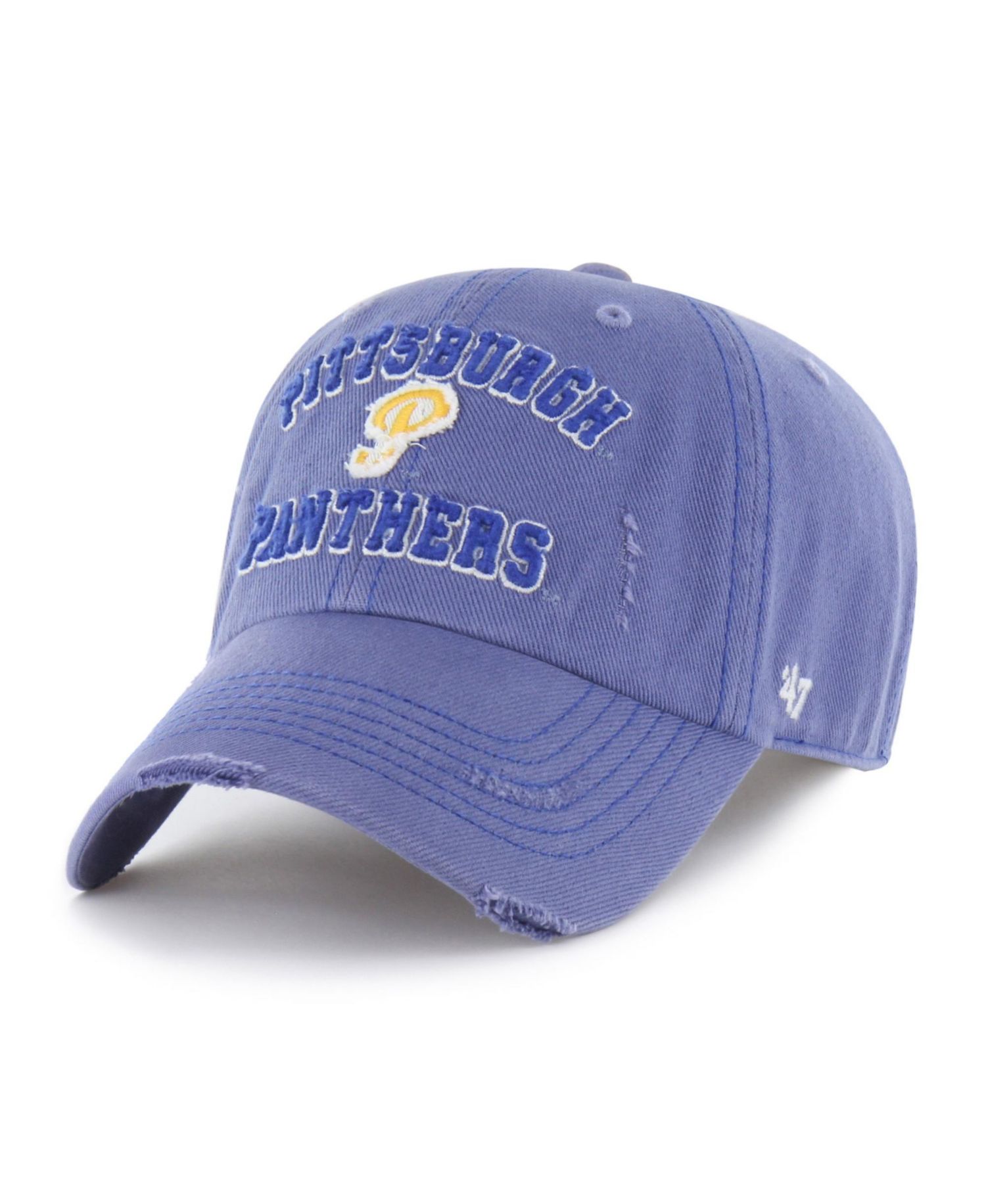 Men's and Women's '47 Royal Pitt Panthers Well-Worn Seymore Clean Up Adjustable Hat