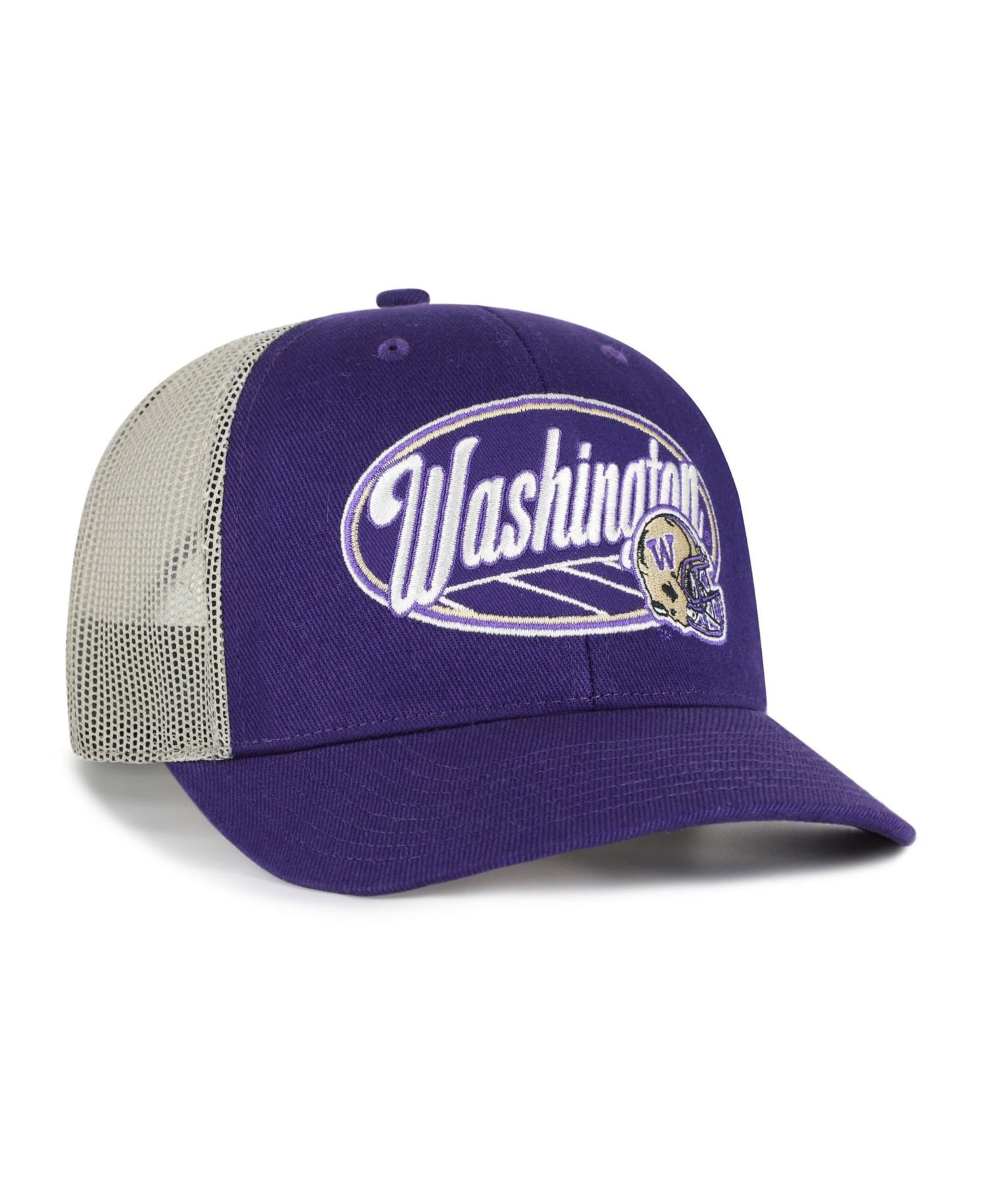 Men's and Women's '47 Purple Washington Huskies Enfield Adjustable Trucker Hat