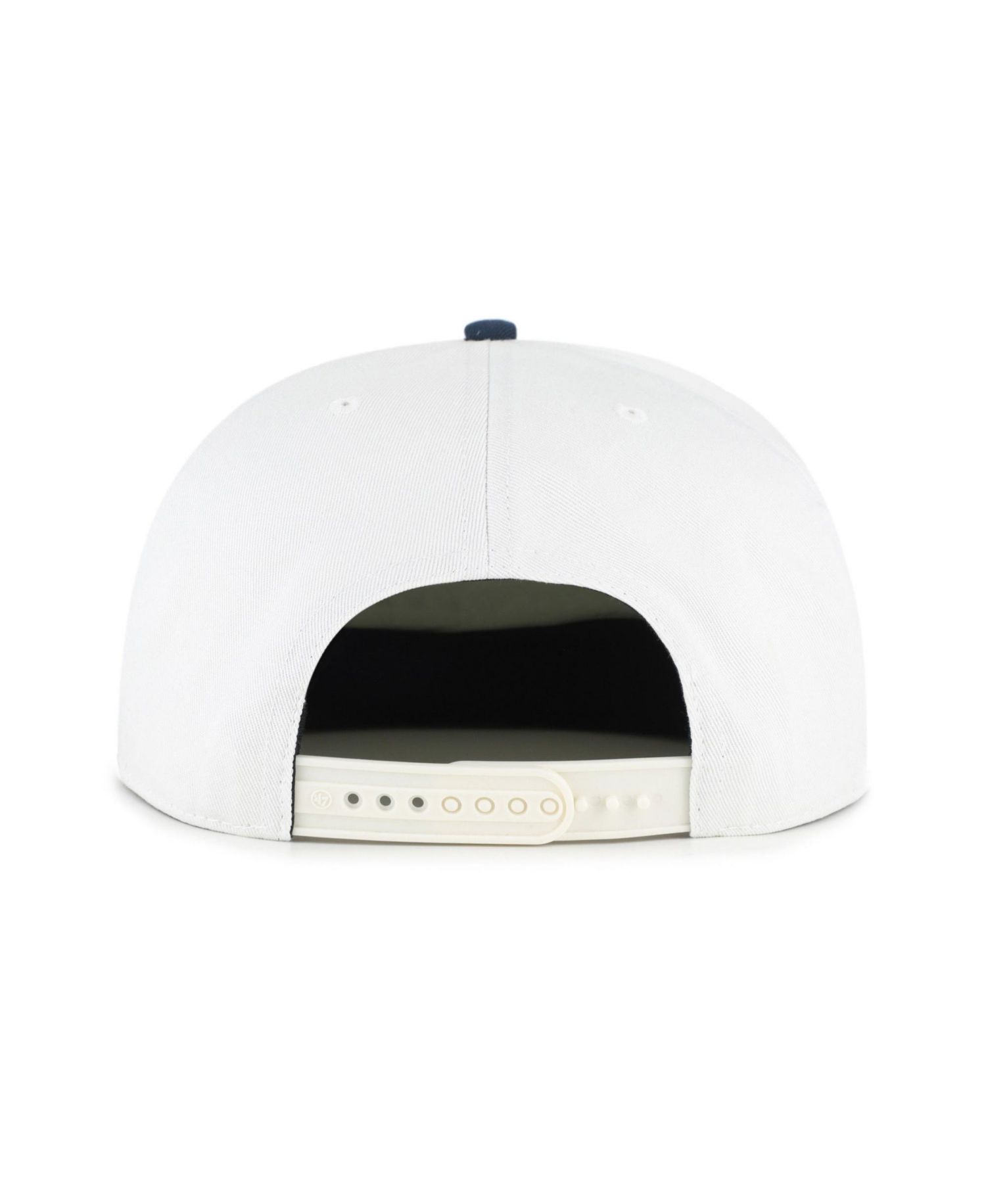 Men's '47 White/Navy Detroit Tigers Script Stack Relaxed Captain Snapback