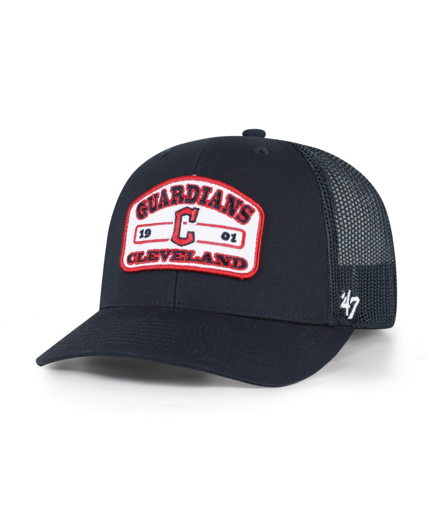 Men's '47 Navy Cleveland Guardians Roadway Trucker Adjustable Hat
