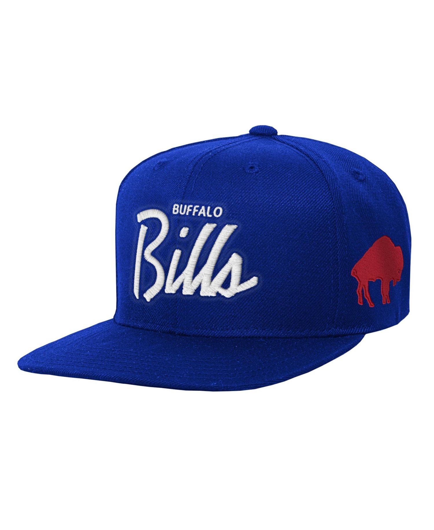 Big Boys and Girls Royal Buffalo Bills Head Coach Flat Brim Snapback Hat