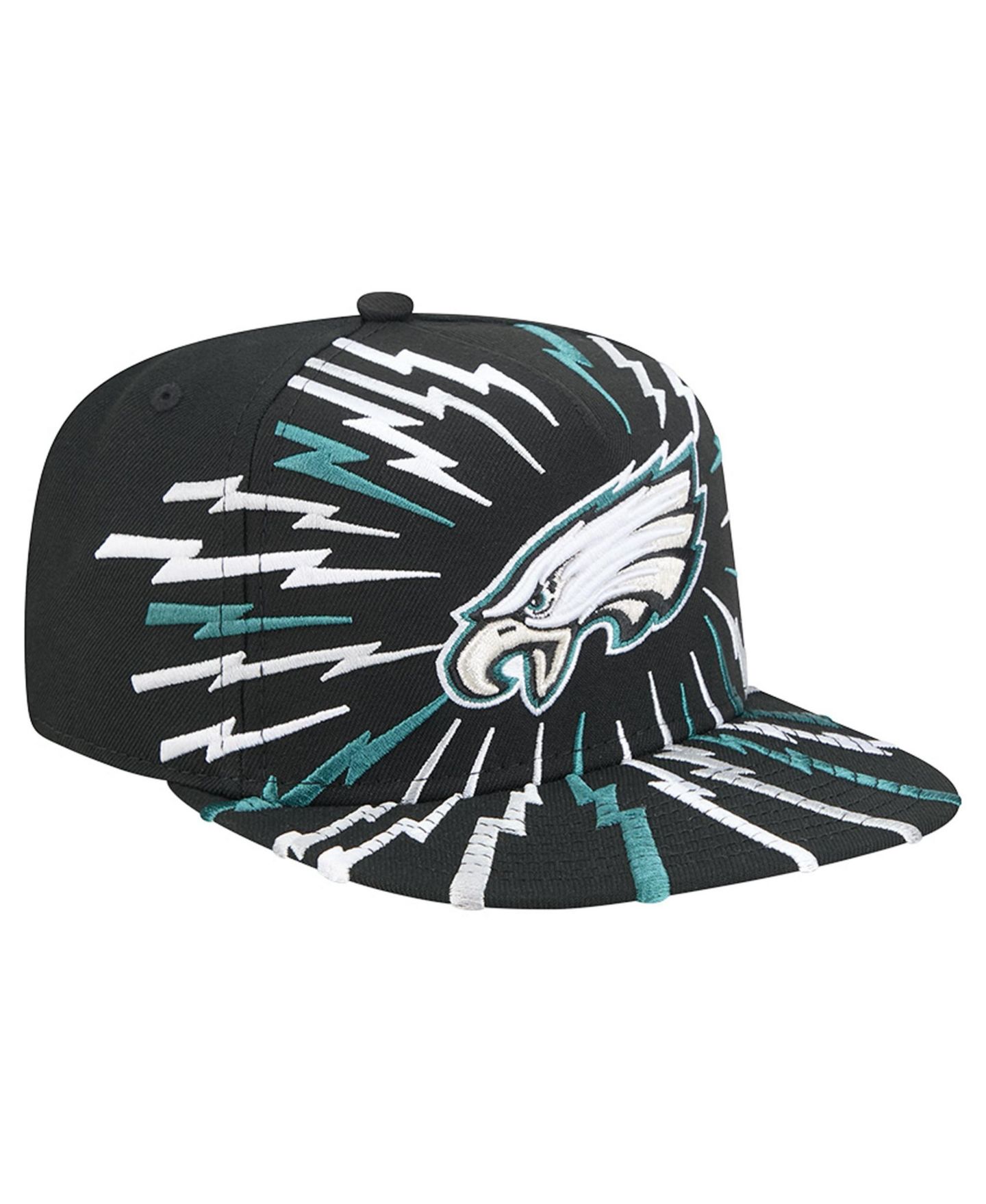 Мужская кепка-снэпбэк New Era Philadelphia Eagles Bolt A-Frame 9FIFTY, Black — фото 3