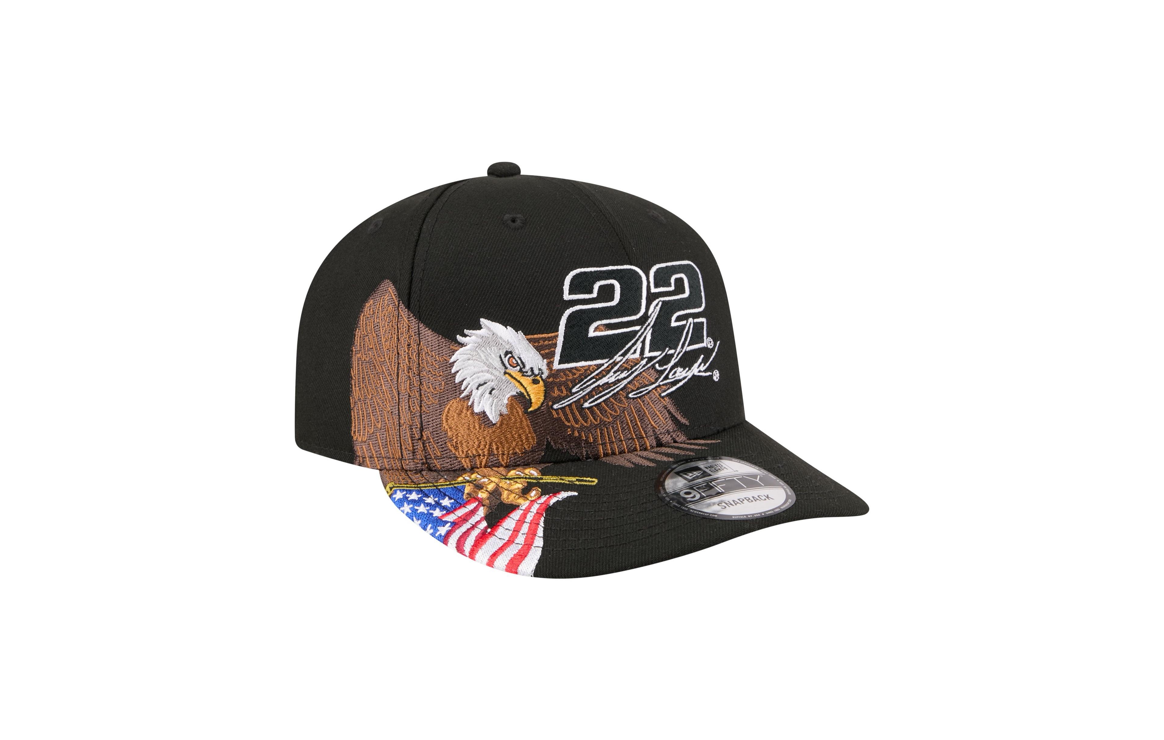 New Era Joey Logano Patriotic Eagle Flag 9FIFTY A-Frame Baseball Cap