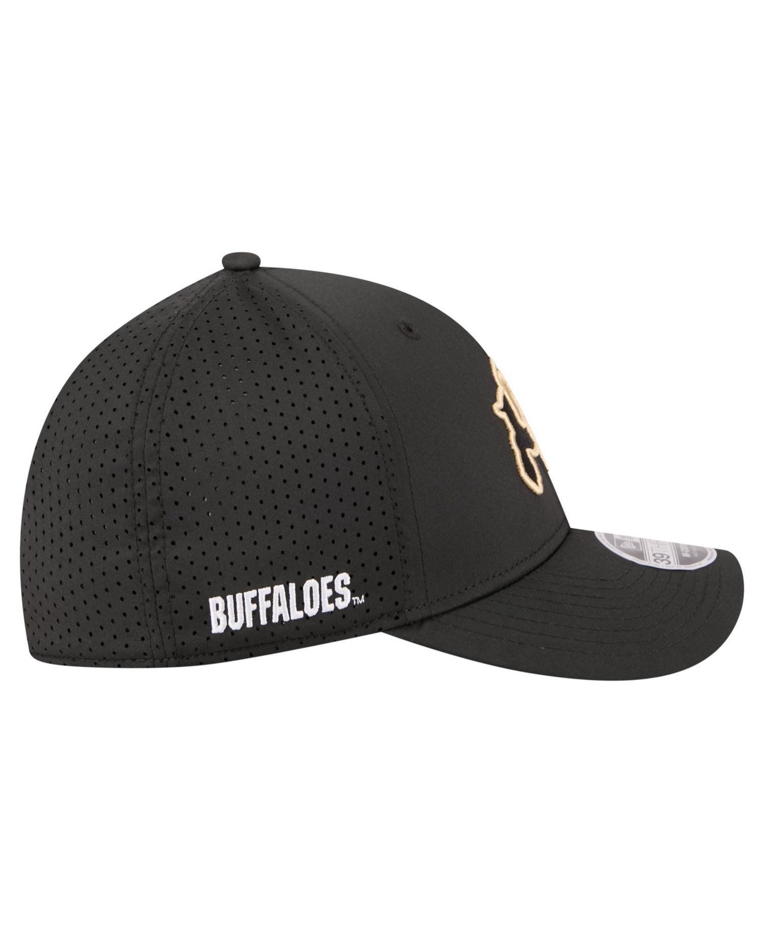 Men's Black Colorado Buffaloes 39THIRTY M-Crown Stretch Hat