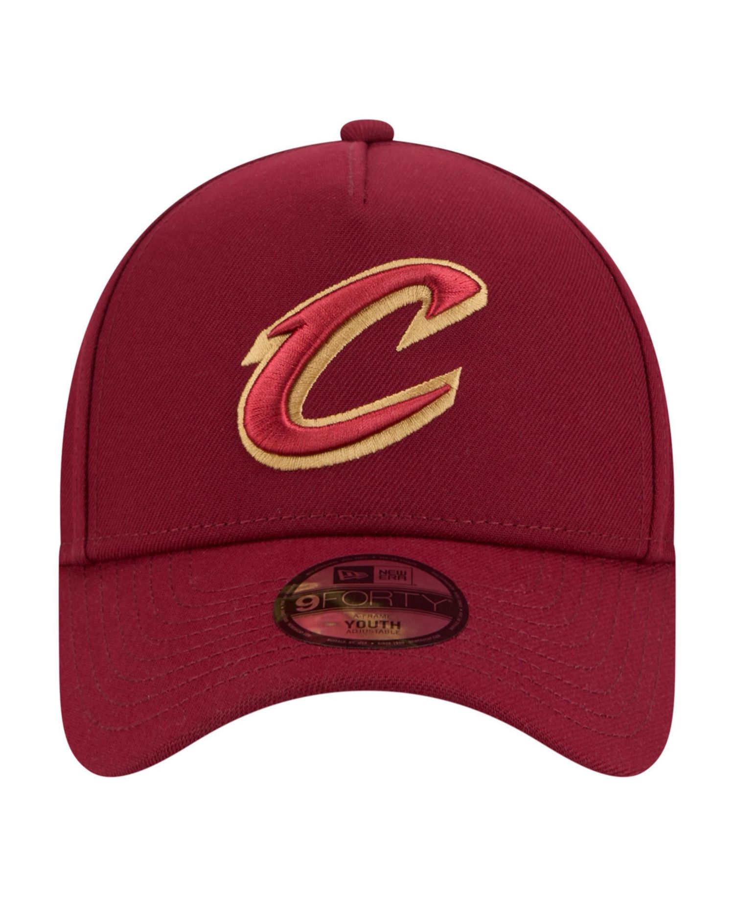 Big Boys and Girls Wine Cleveland Cavaliers 9FORTY A-Frame Adjustable Hat