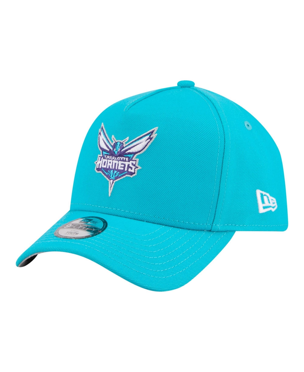 New Era Kids' Big Boys And Girls Charlotte Hornets 9forty A-frame Adjustable Baseball Cap In Teal