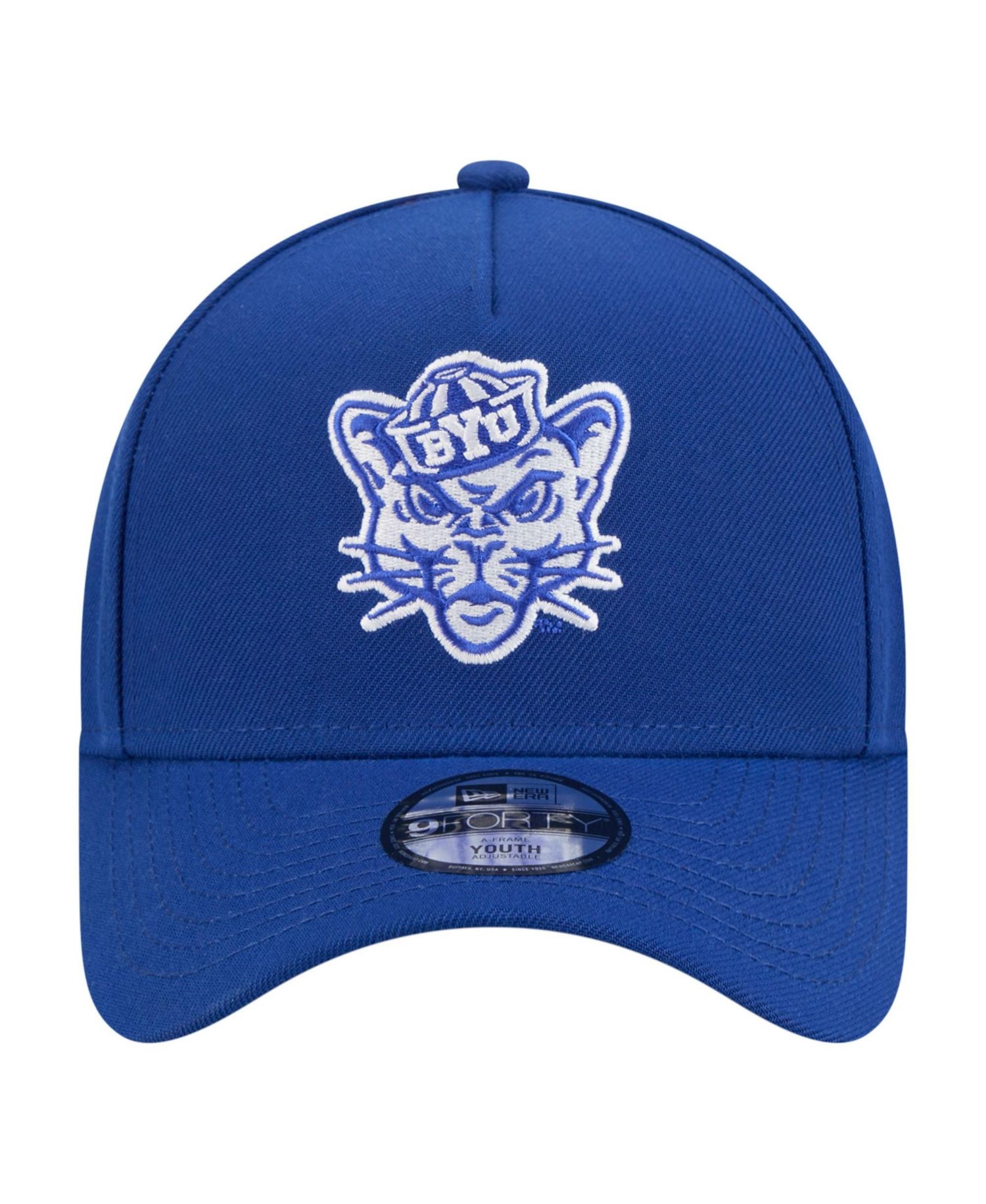 Big Boys and Girls Royal BYU Cougars 9FORTY A-Frame Adjustable Hat