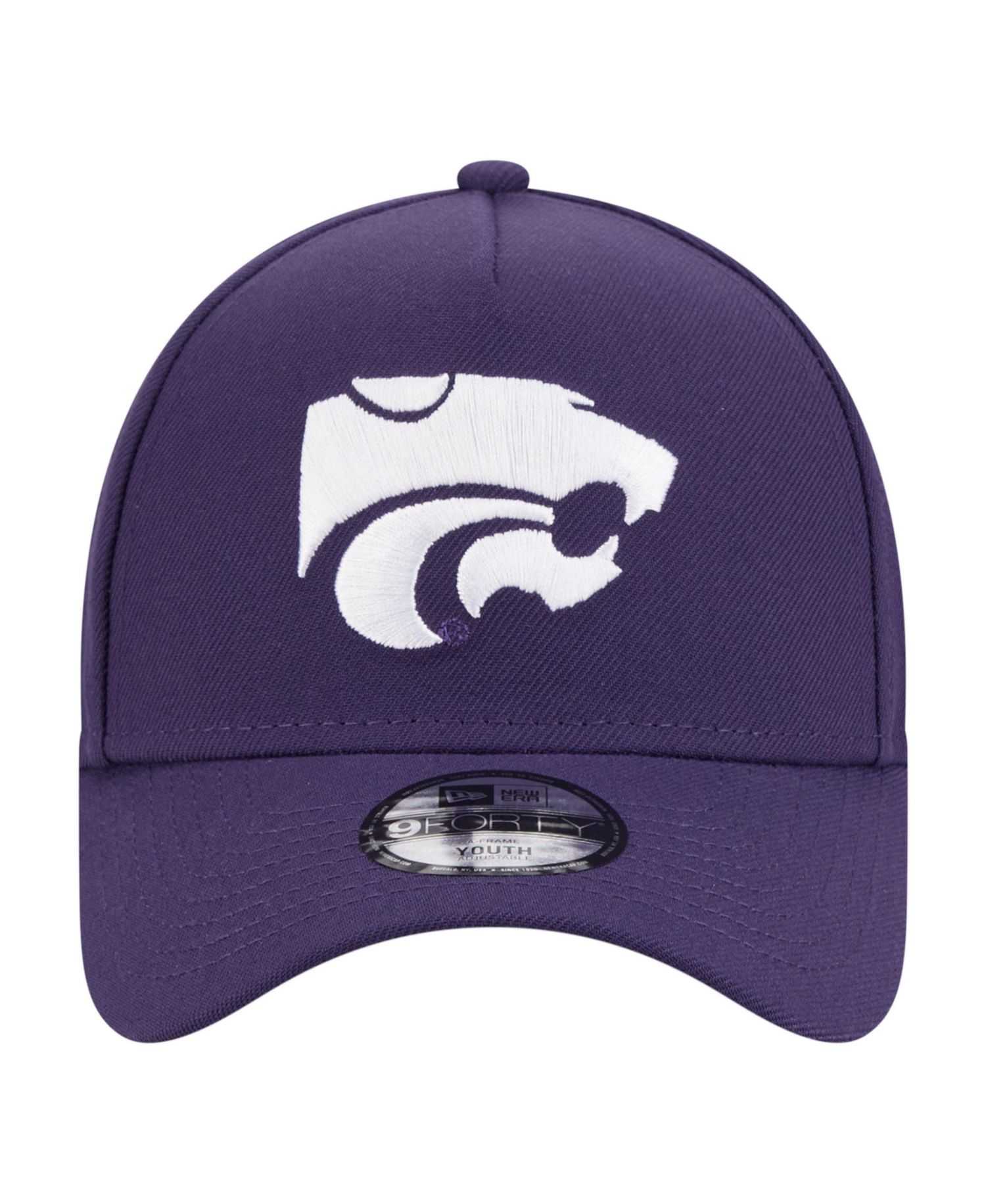 Big Boys and Girls Purple Kansas State Wildcats 9FORTY A-Frame Adjustable Hat